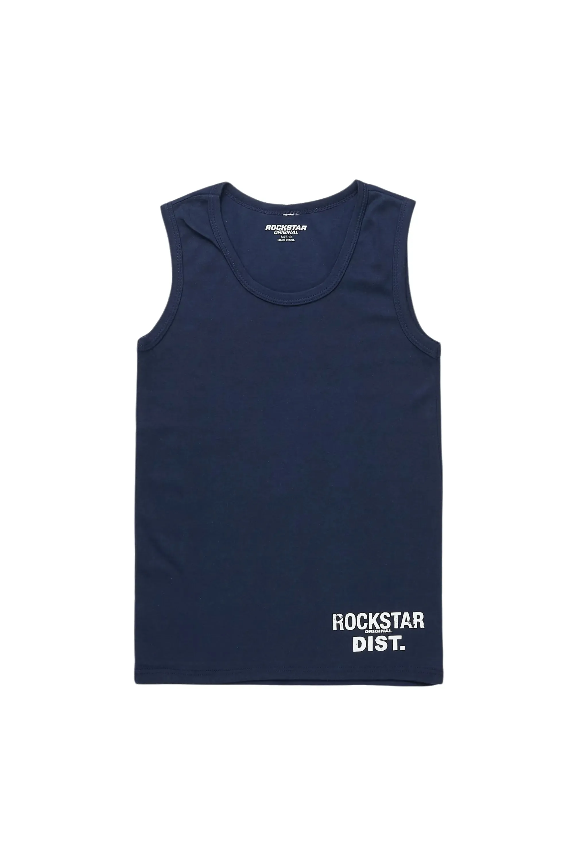 Boys Lake Navy Tank Top sold by Rockstar Original