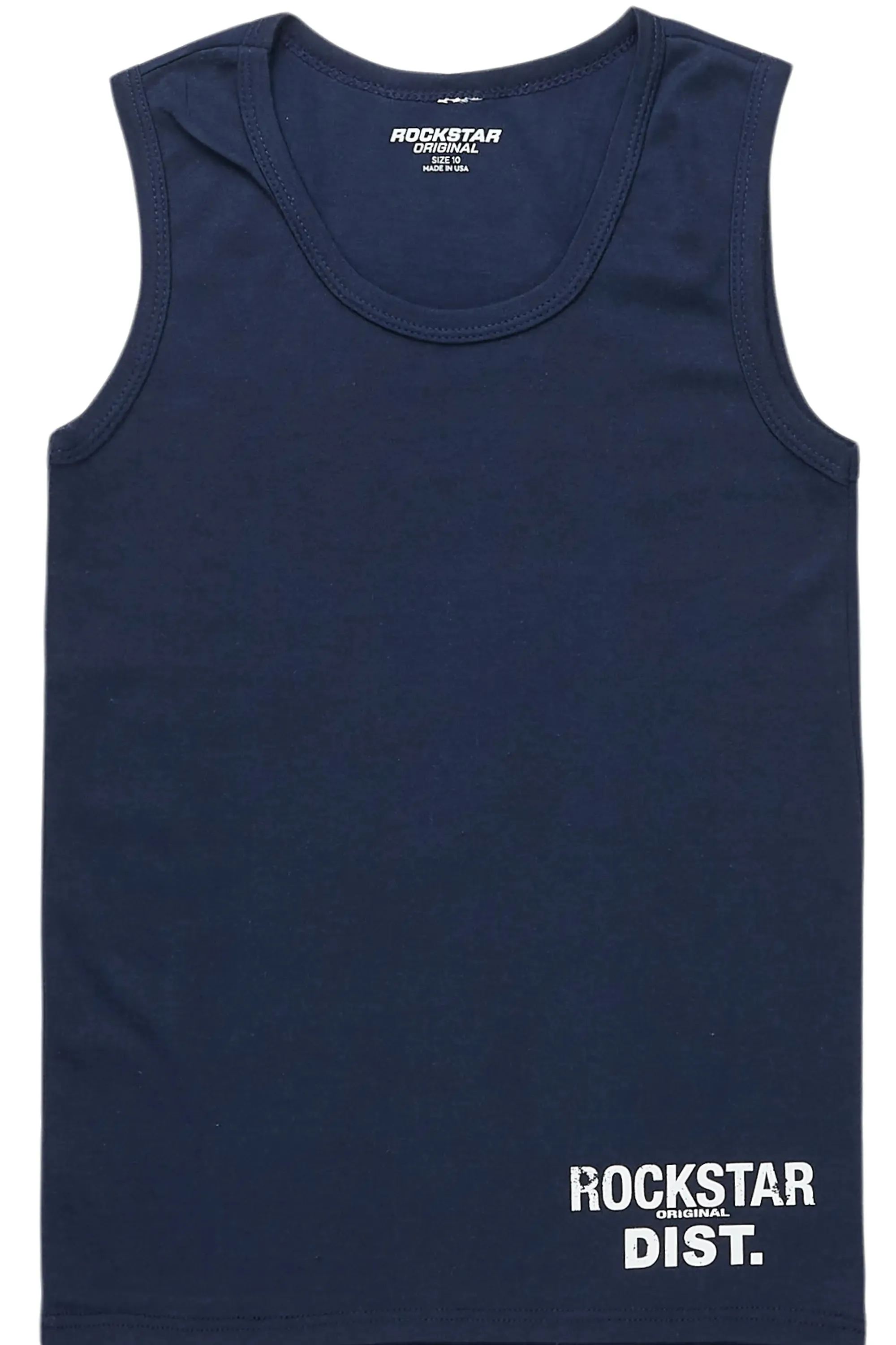 Boys Lake Navy Tank Top sold by Rockstar Original product image thumbnail 2