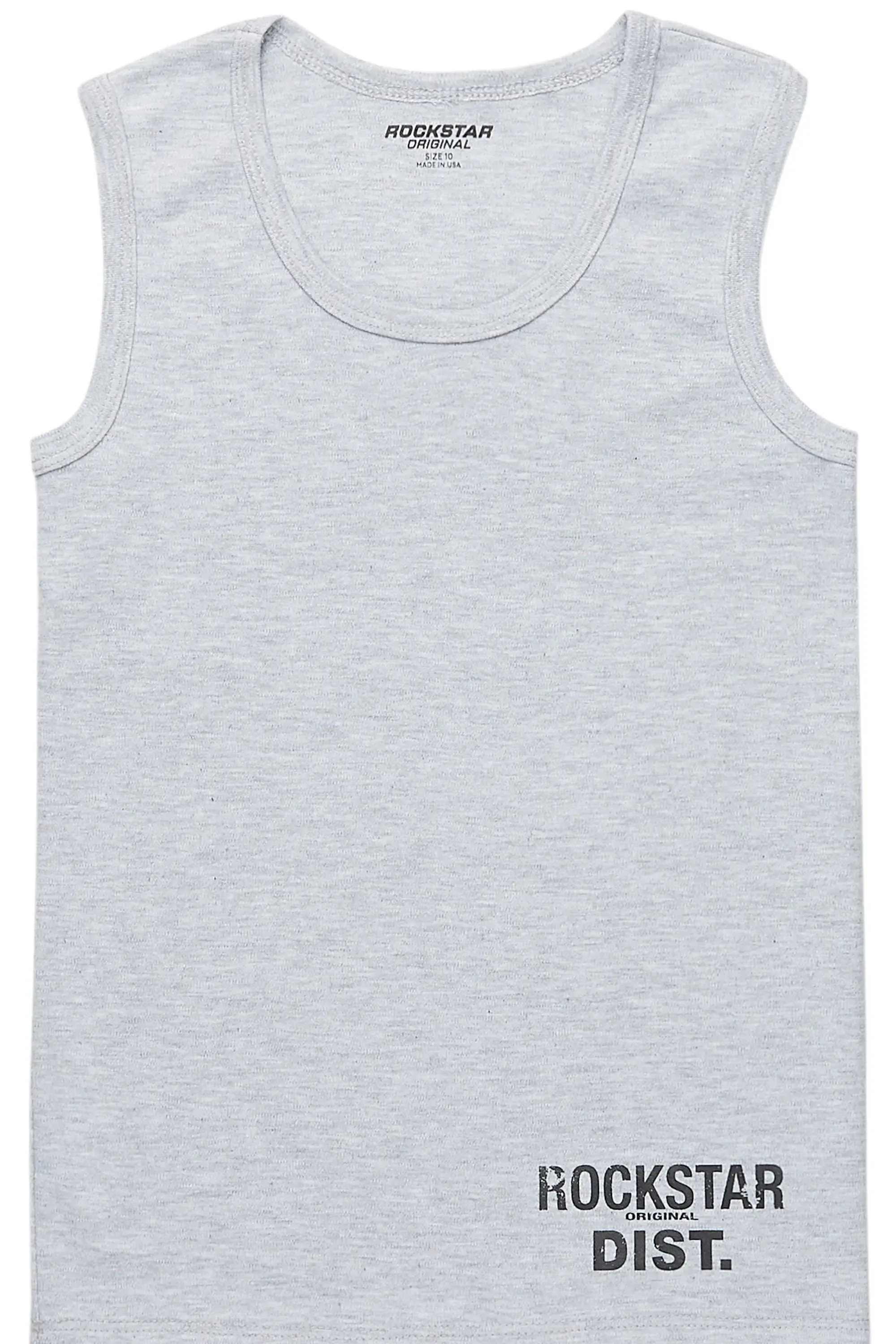 Boys Lake Heather Grey Tank Top sold by Rockstar Original product image thumbnail 2