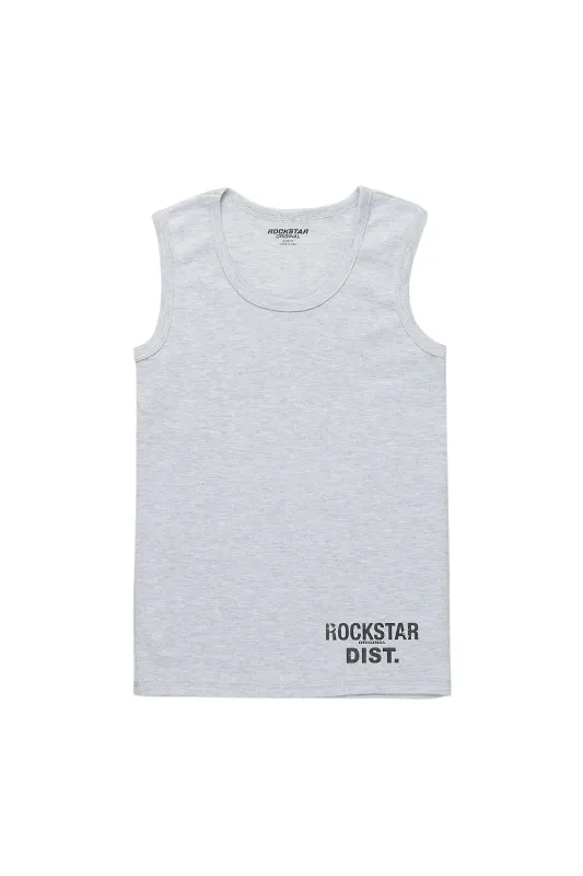 Boys Lake Heather Grey Tank Top sold by Rockstar Original