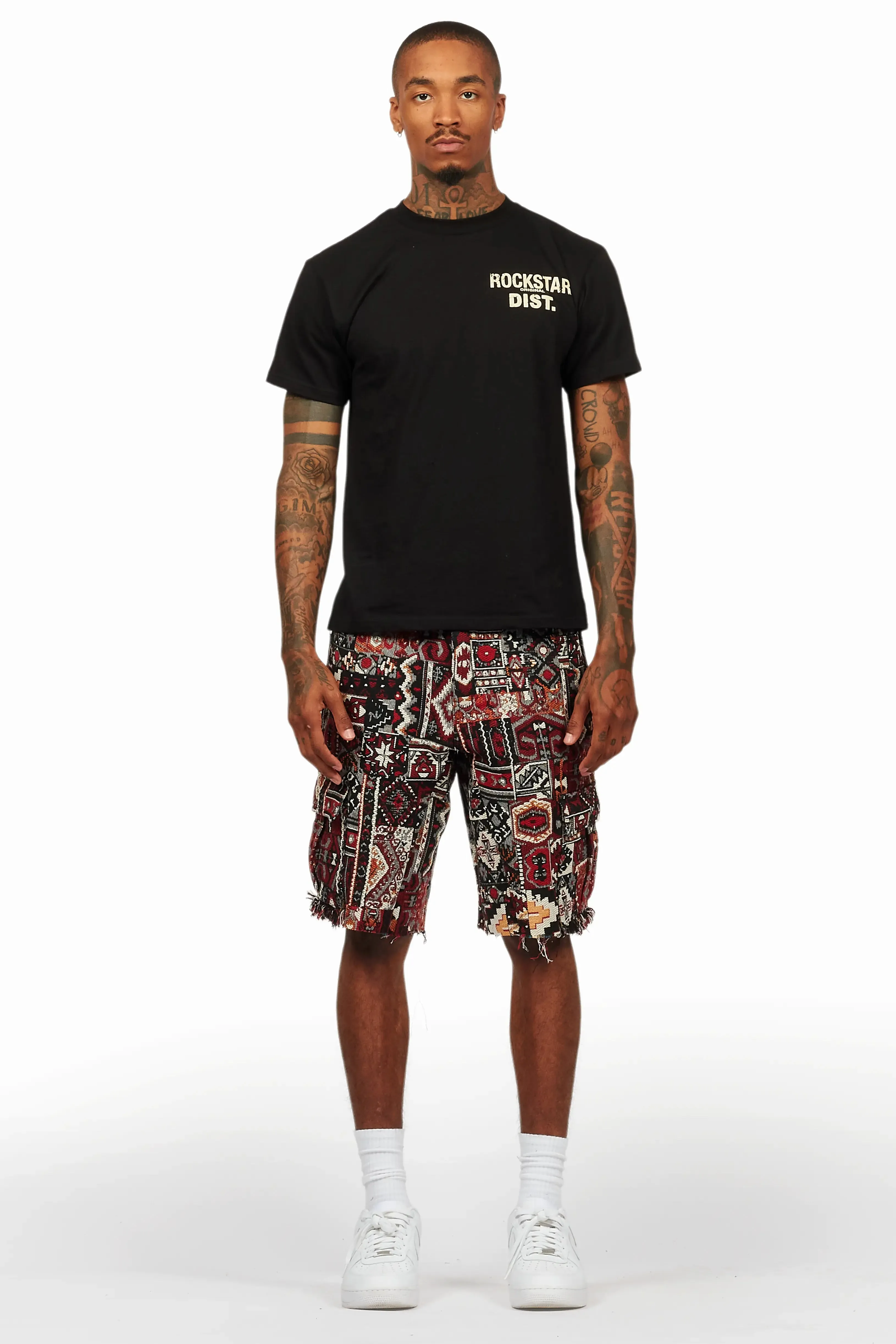 Lake Black/Beige T-Shirt/Tapestry Short Set sold by Rockstar Original product image thumbnail 2