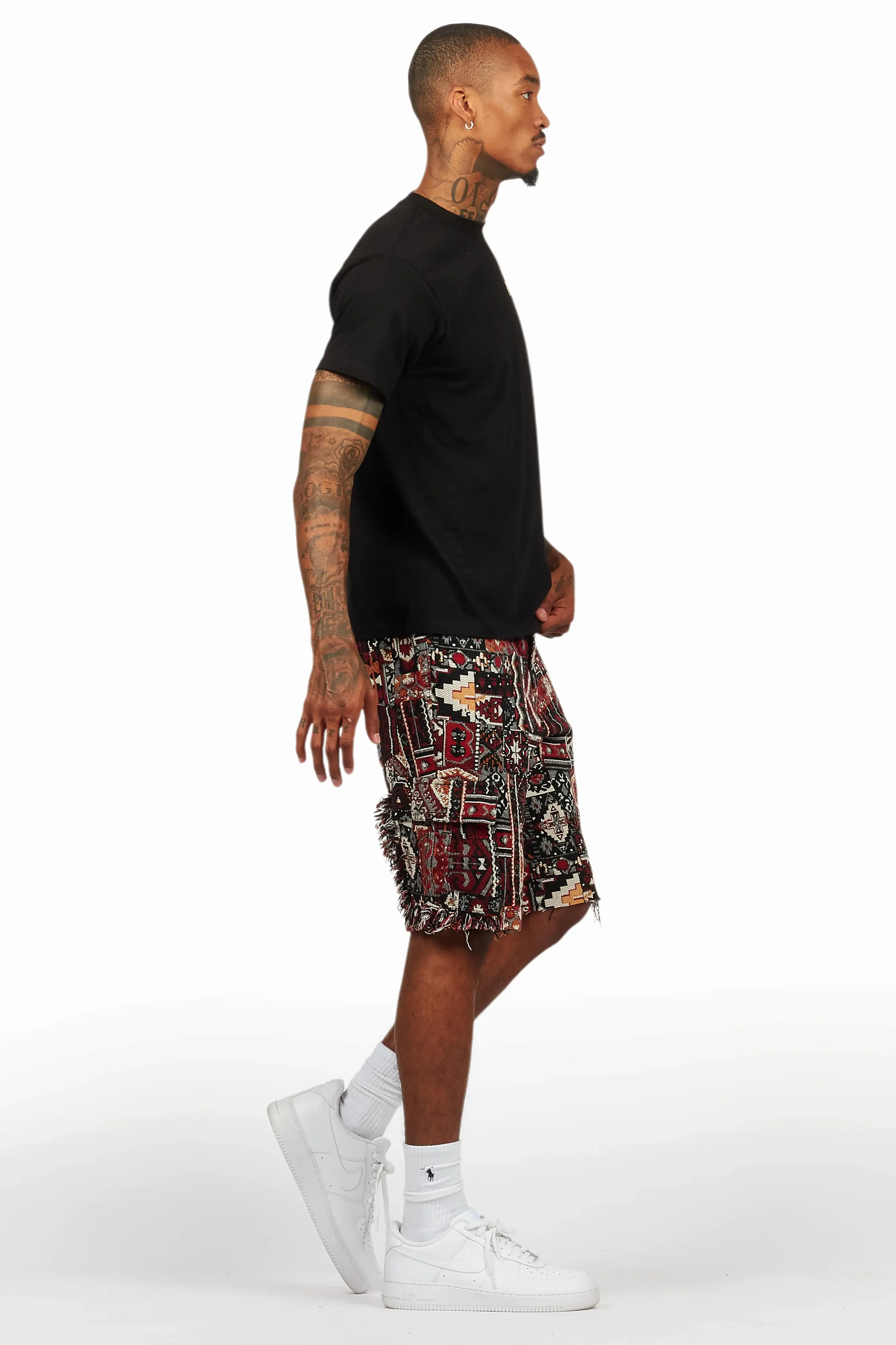 Lake Black/Beige T-Shirt/Tapestry Short Set sold by Rockstar Original product image thumbnail 3