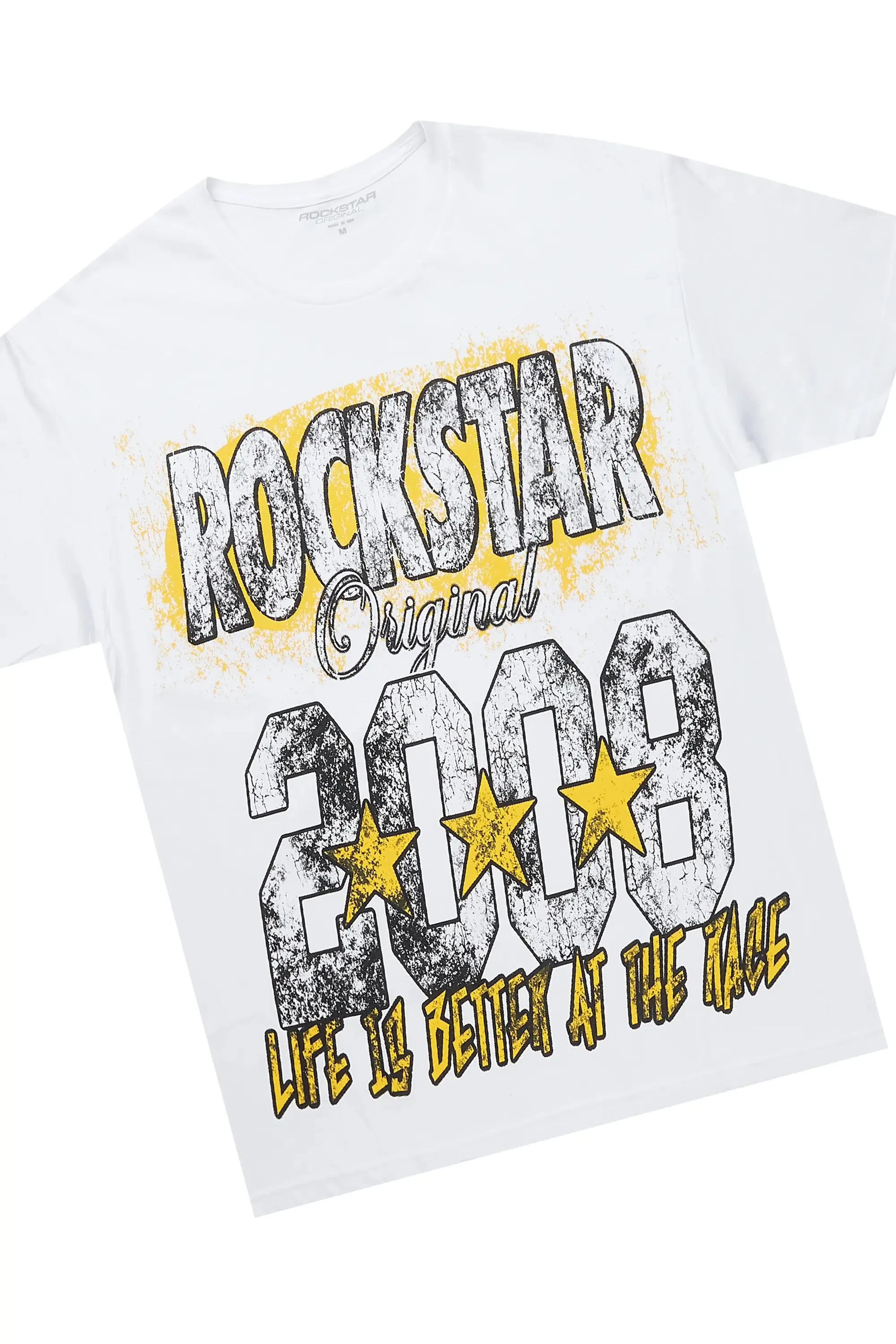 Racing Grung White/Navy T-Shirt/Stacked Baggy Track Pant Set sold by Rockstar Original product image thumbnail 2