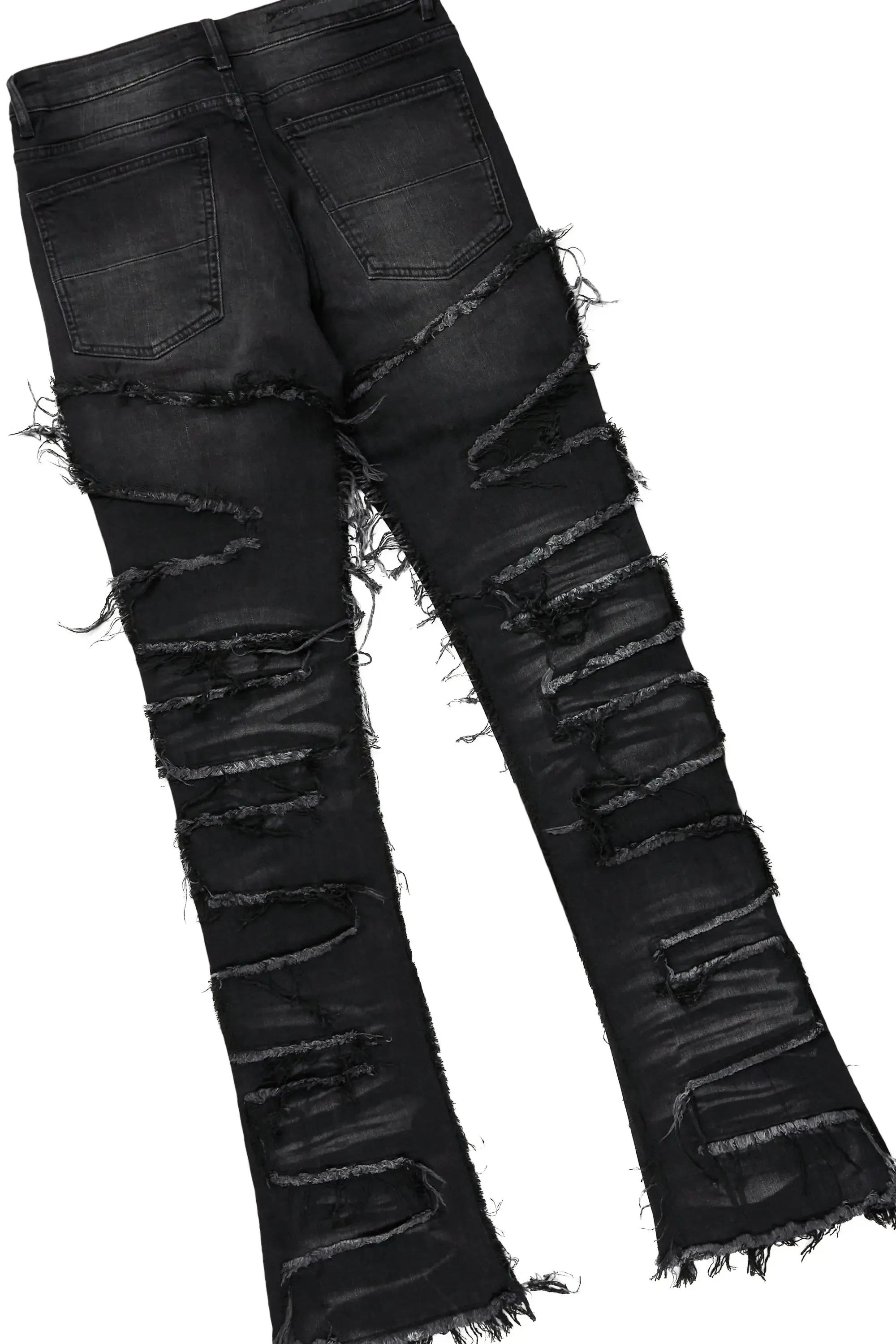 Fenton Vintage Black T-Shirt/Stacked Flare Jean Bundle sold by Rockstar Original product image thumbnail 4