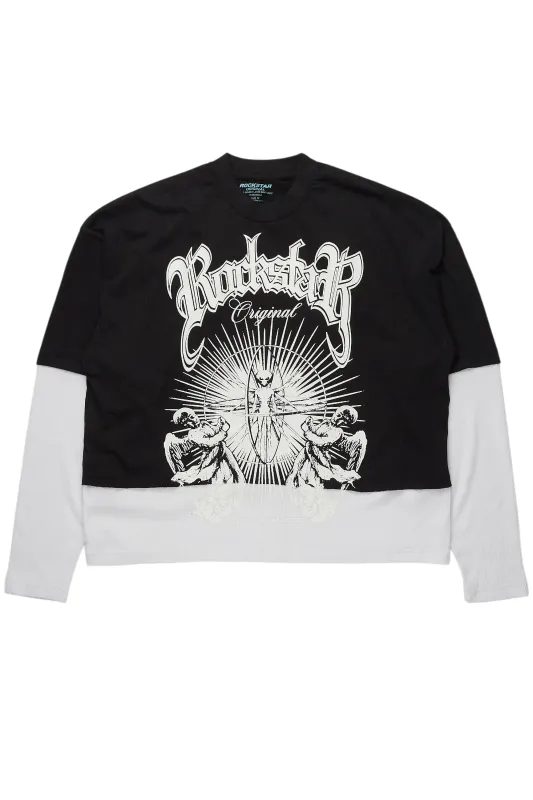 All Seeing Eyes White Long Sleeve Graphic T-Shirt | Parallel