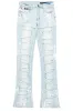 Kodak Blue/White Painter Stacked Flare Fringe Jean sold by Rockstar Original