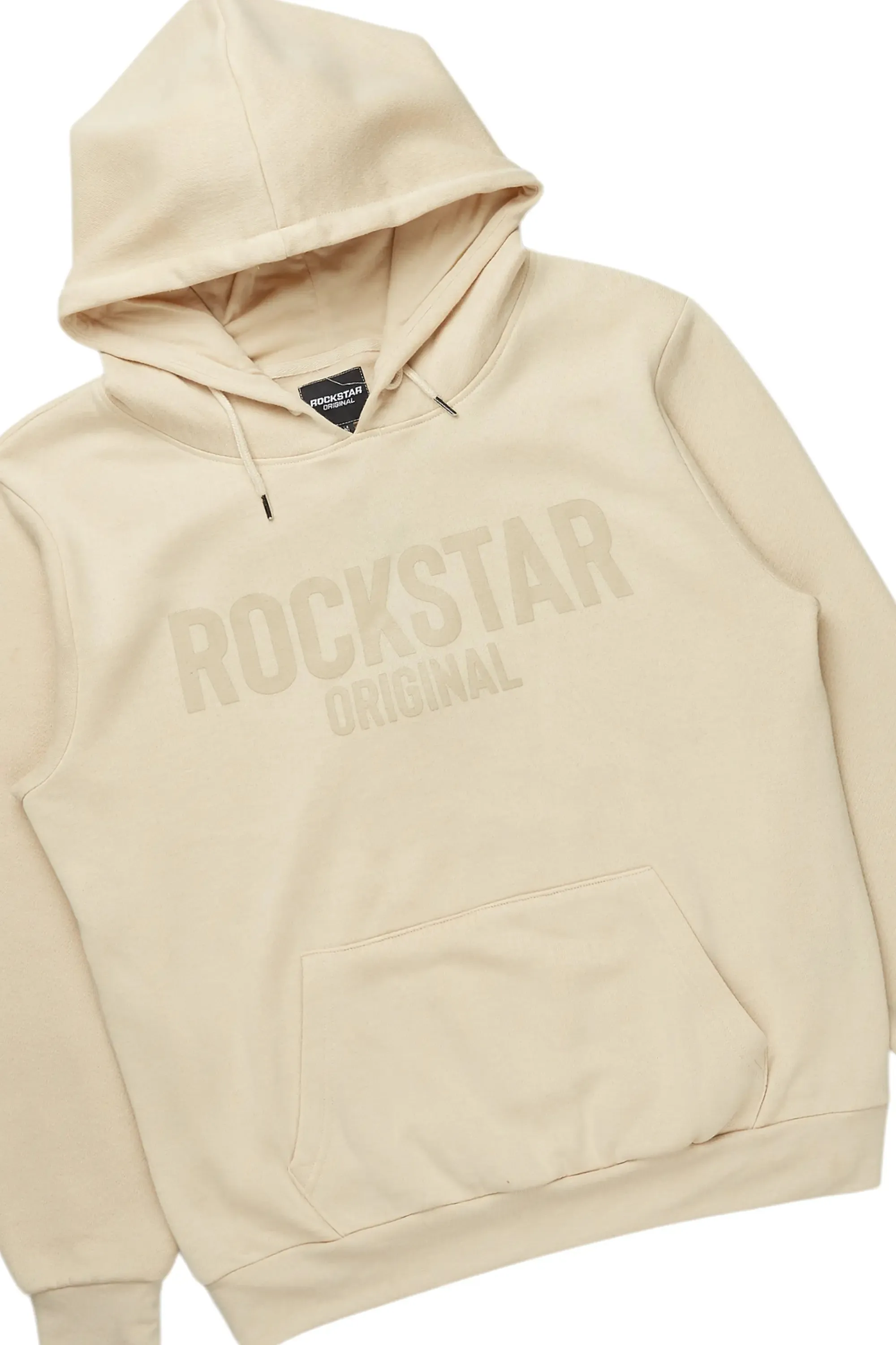 Sana Beige Hoodie/Stacked Flare Track Pant Set sold by Rockstar Original product image thumbnail 2