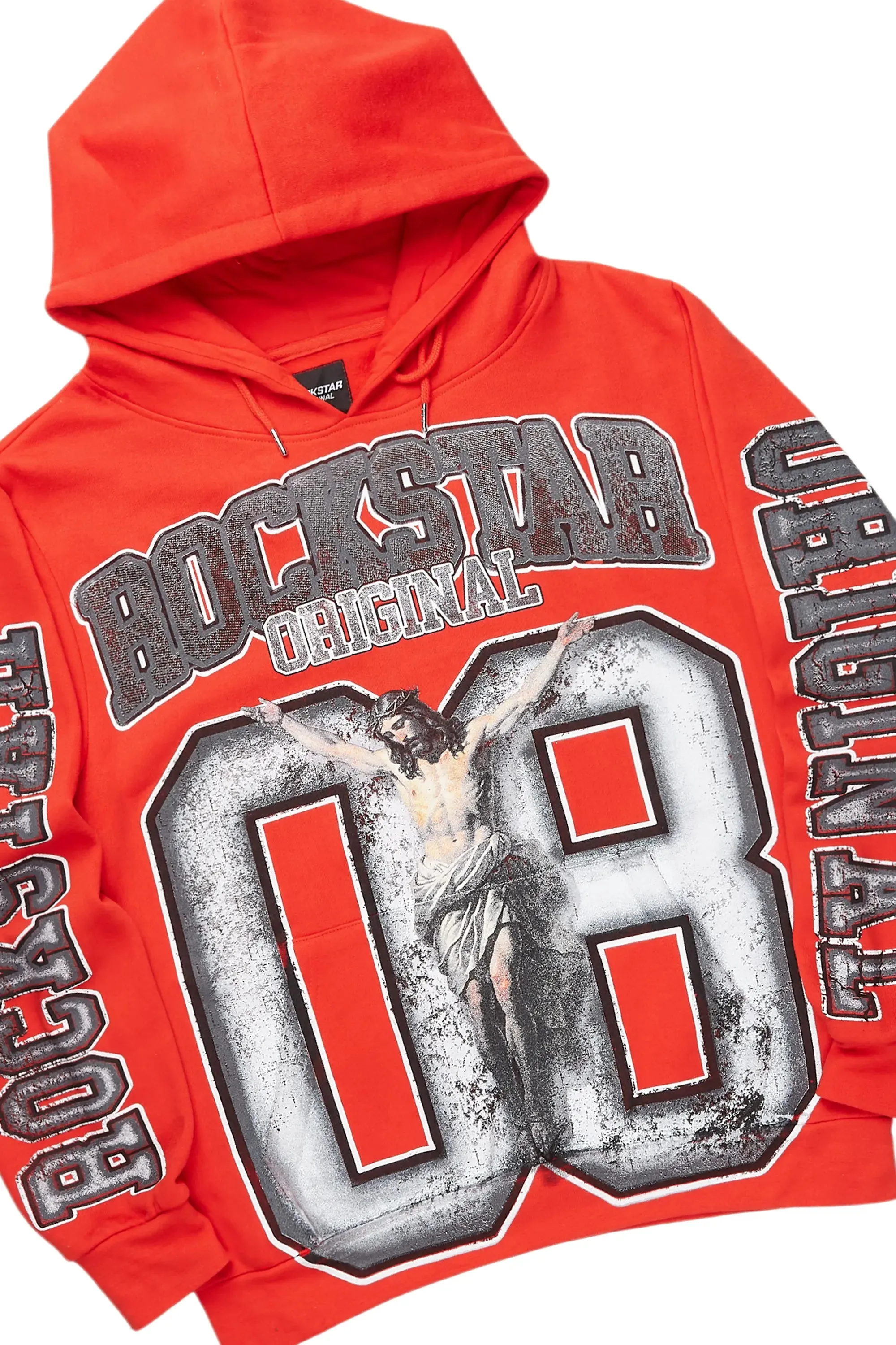 Fields Red/White Baggy Hoodie Track Set sold by Rockstar Original product image thumbnail 2