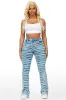 Melany Med. Wash Stacked Flared Jean sold by Rockstar Original