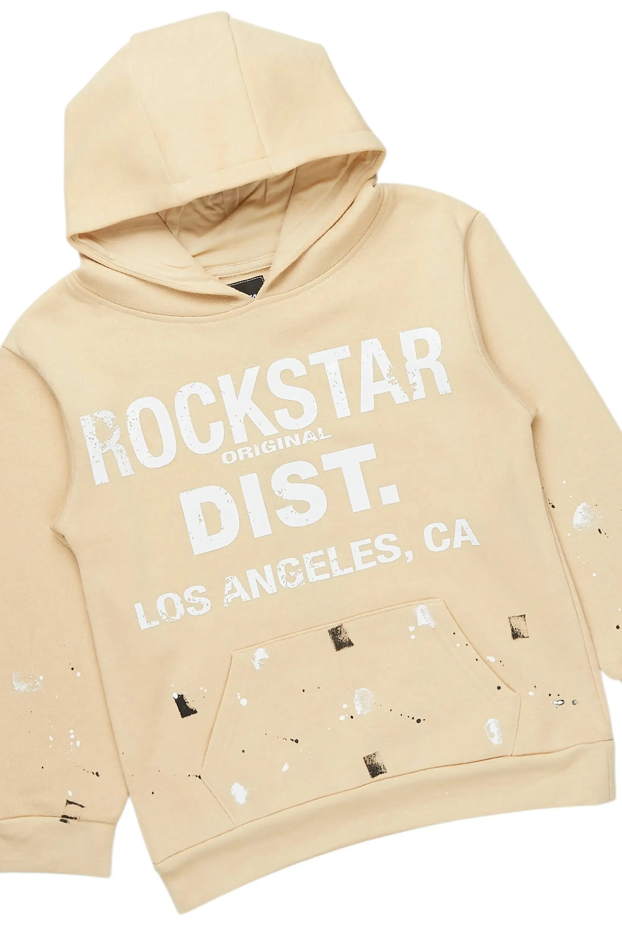 Boys Scottie Beige/White Baggy Stacked Track Set sold by Rockstar Original product image thumbnail 2