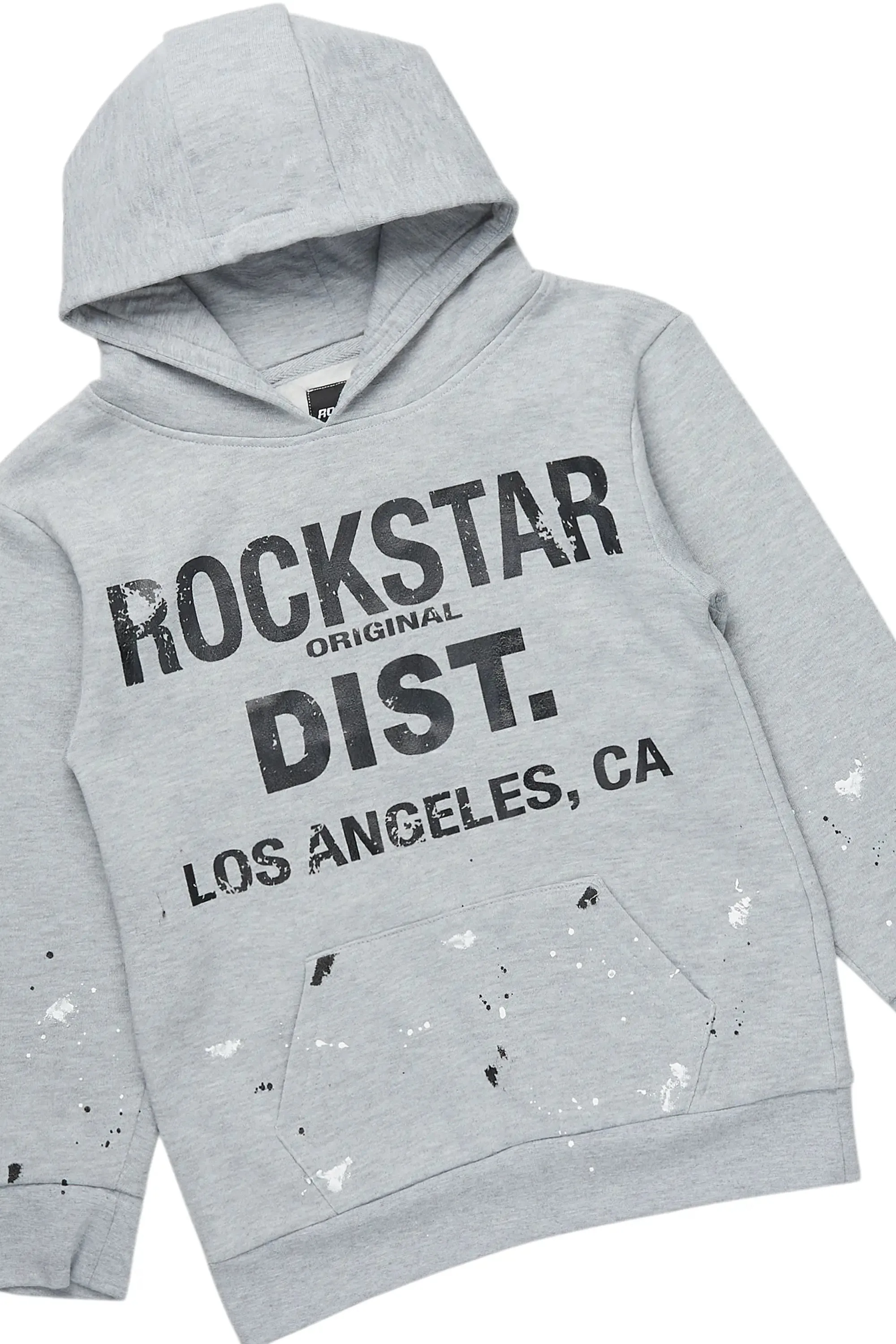 Boys Scottie Grey/Heather Grey Stacked Baggy Track Set sold by Rockstar Original product image thumbnail 2