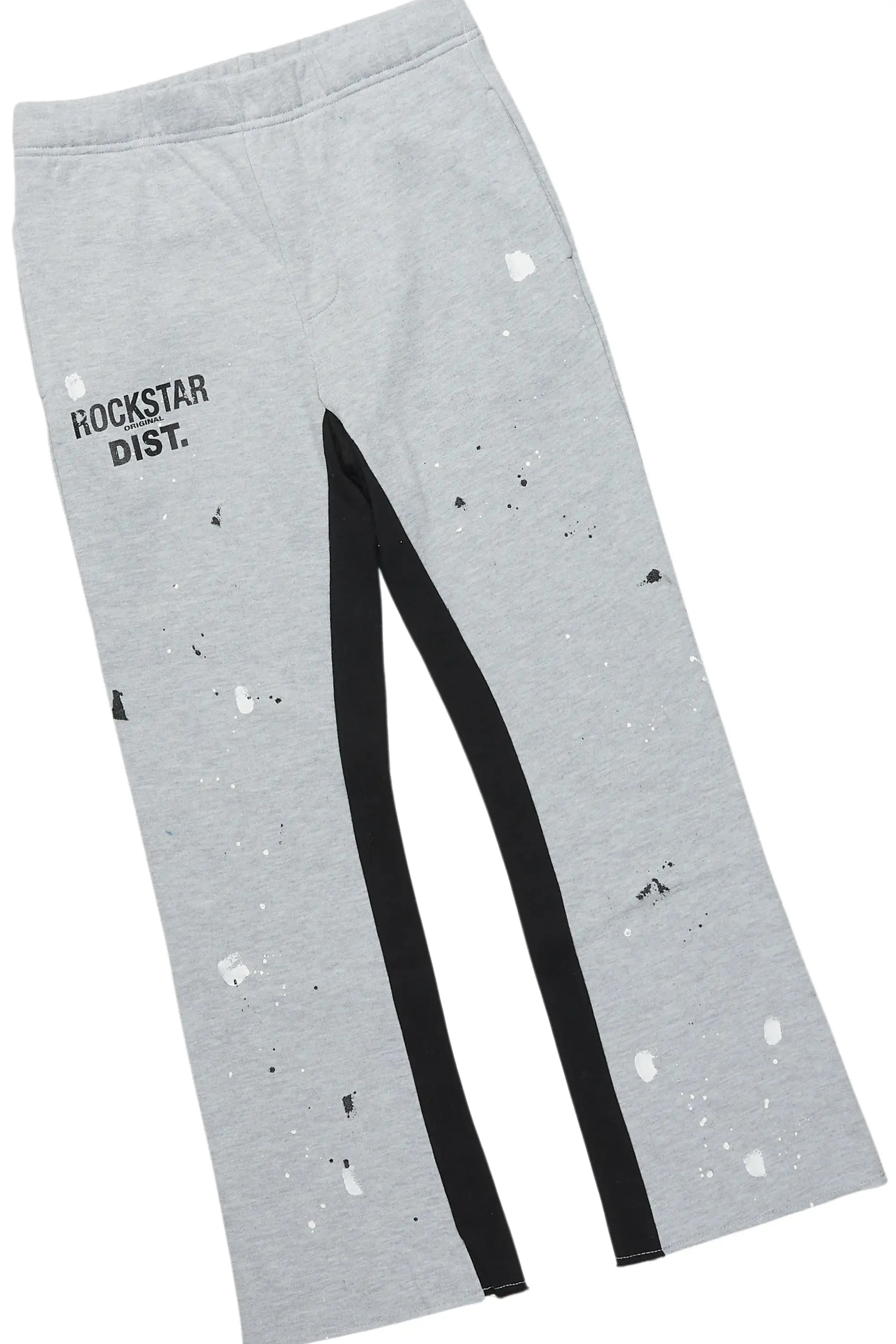 Boys Scottie Grey/Heather Grey Stacked Baggy Track Set sold by Rockstar Original product image thumbnail 3