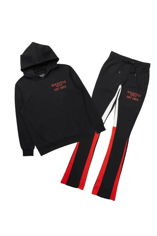 Briggs Black/Red Hoodie/Stacked Flare Track Set sold by Rockstar Original