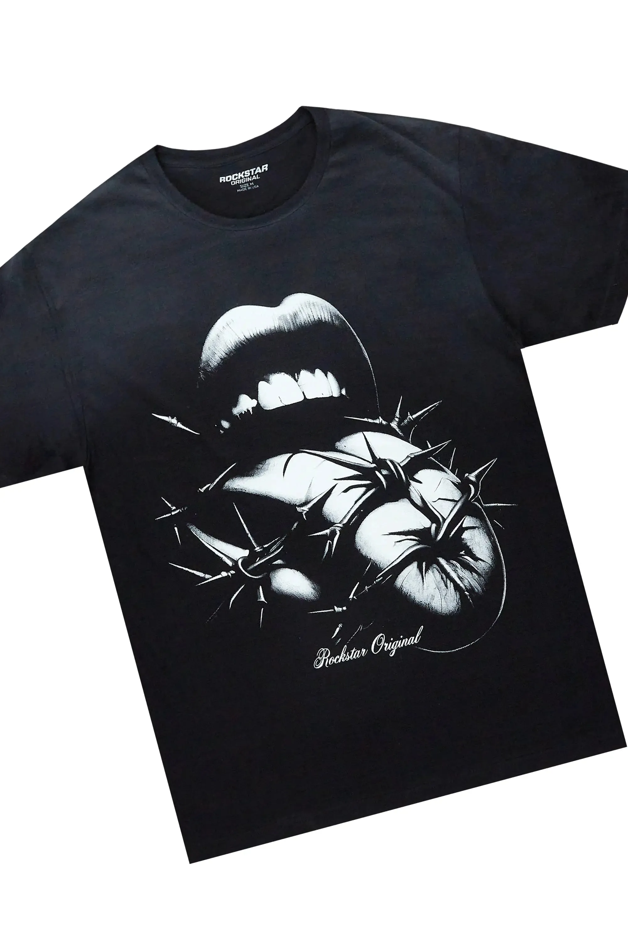 Schmear Black T-Shirt/Stacked Flare Jean Bundle sold by Rockstar Original product image thumbnail 2