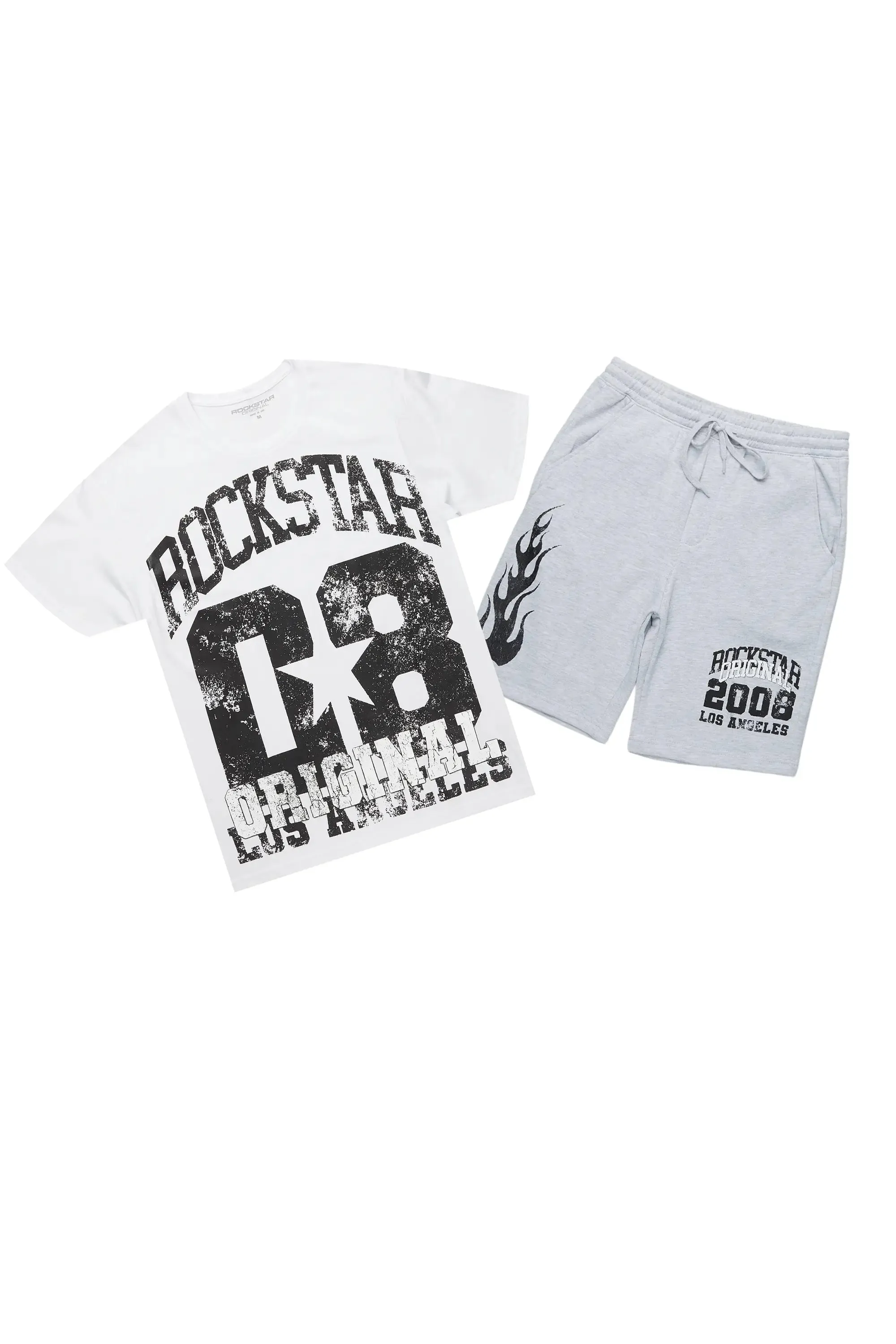 Edel White T-Shirt Short Set sold by Rockstar Original