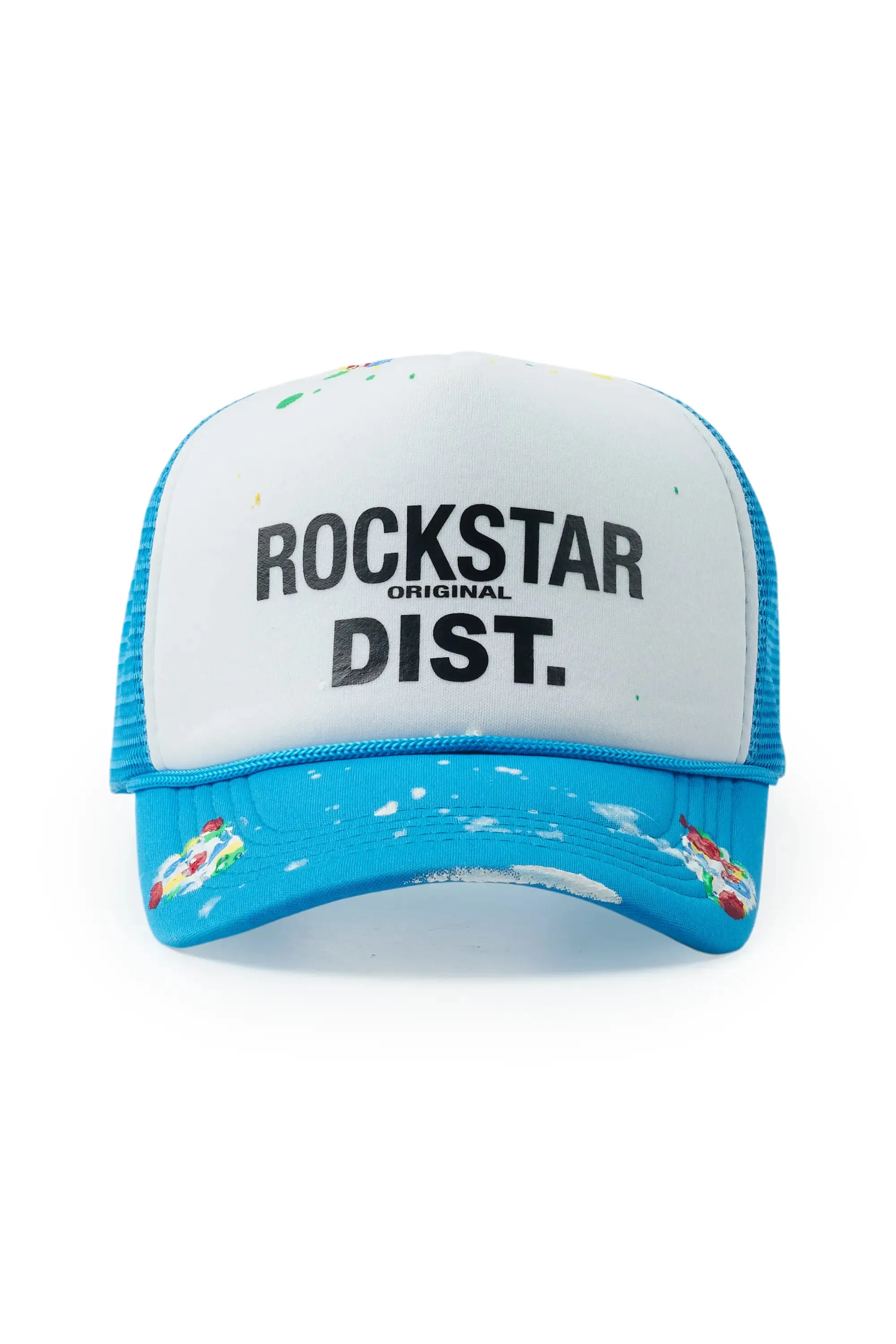 Neptune White/Aqua Trucker Hat sold by Rockstar Original