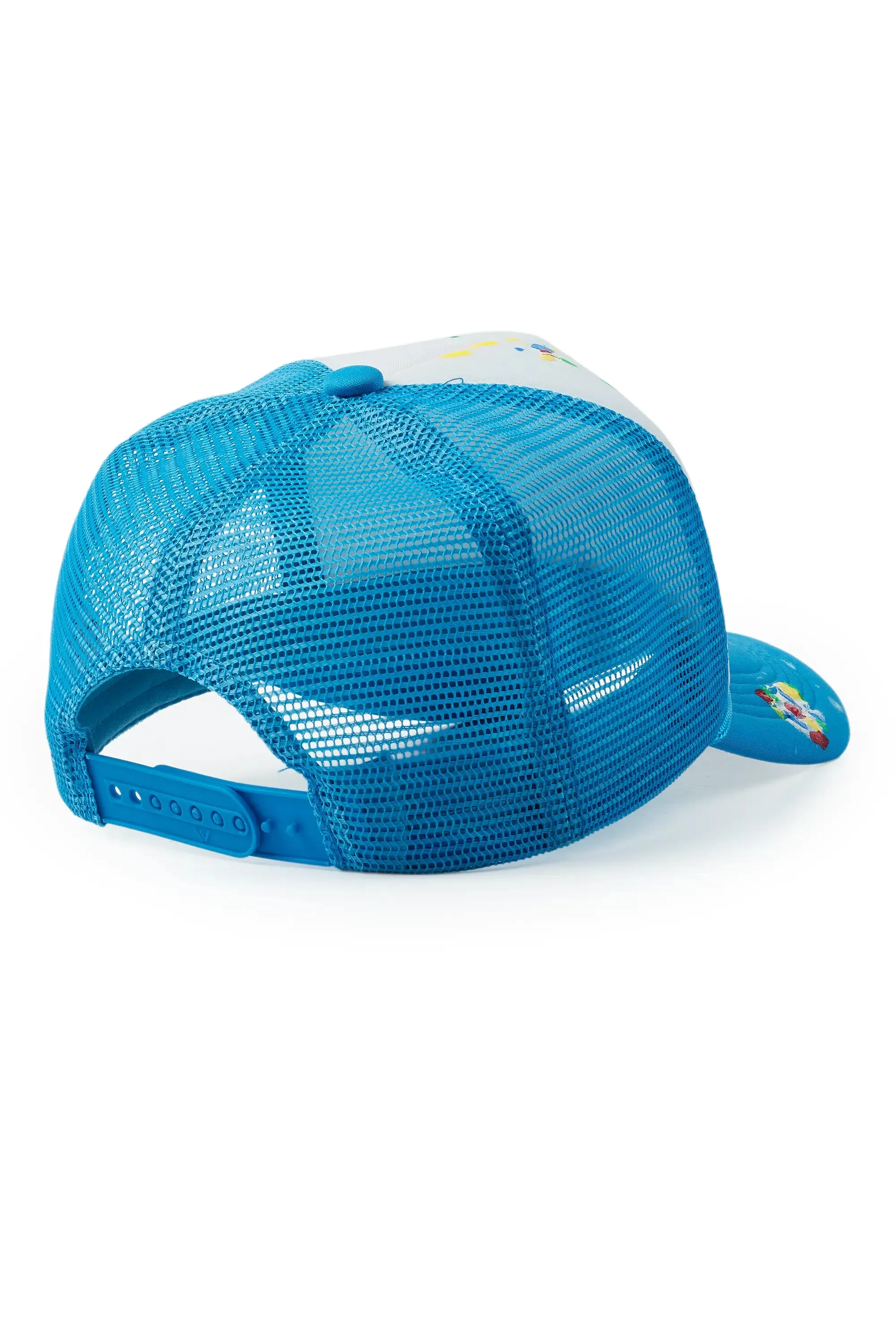 Neptune White/Aqua Trucker Hat sold by Rockstar Original product image thumbnail 3