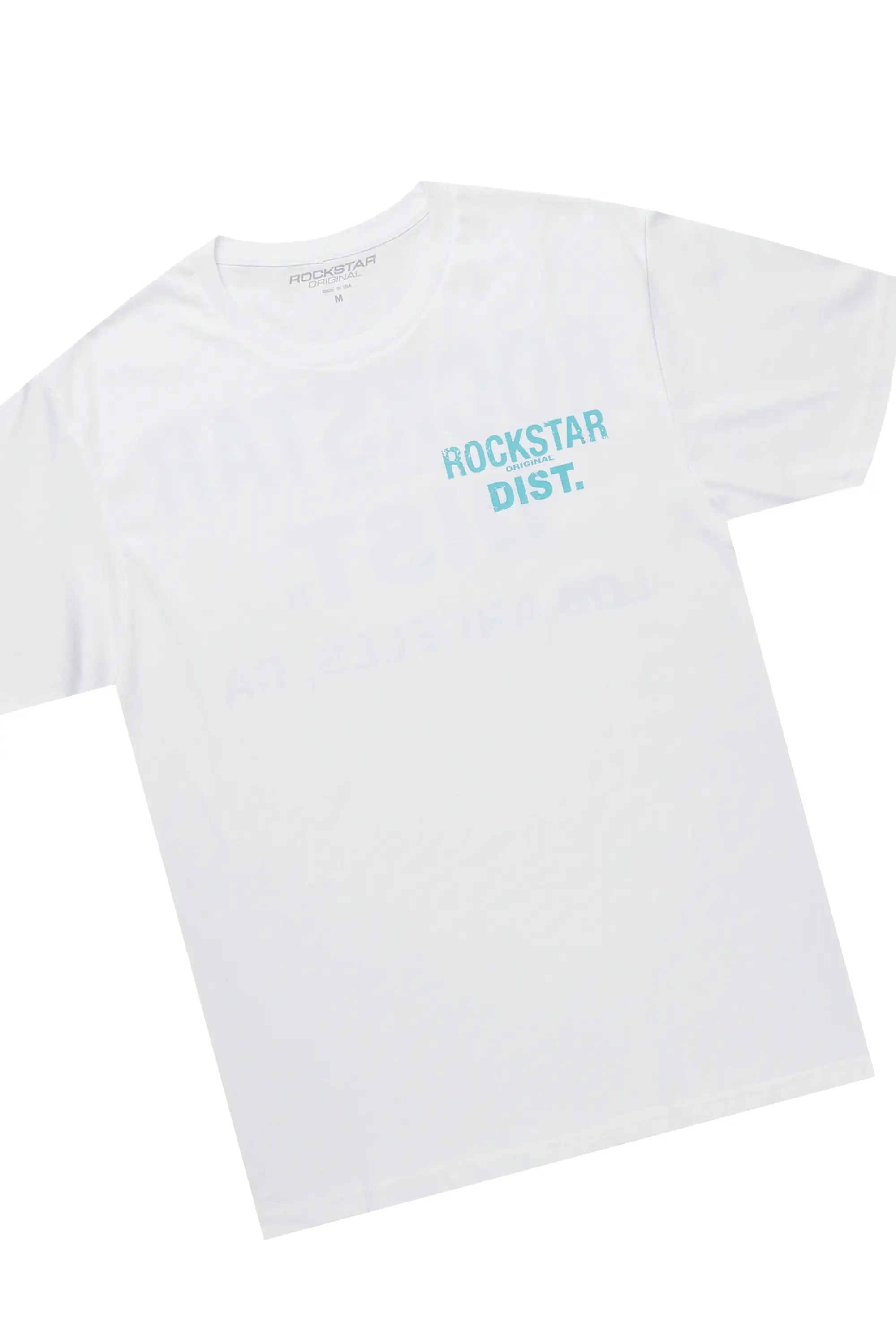 Andraila White/Blue T-Shirt Short Set sold by Rockstar Original product image thumbnail 2