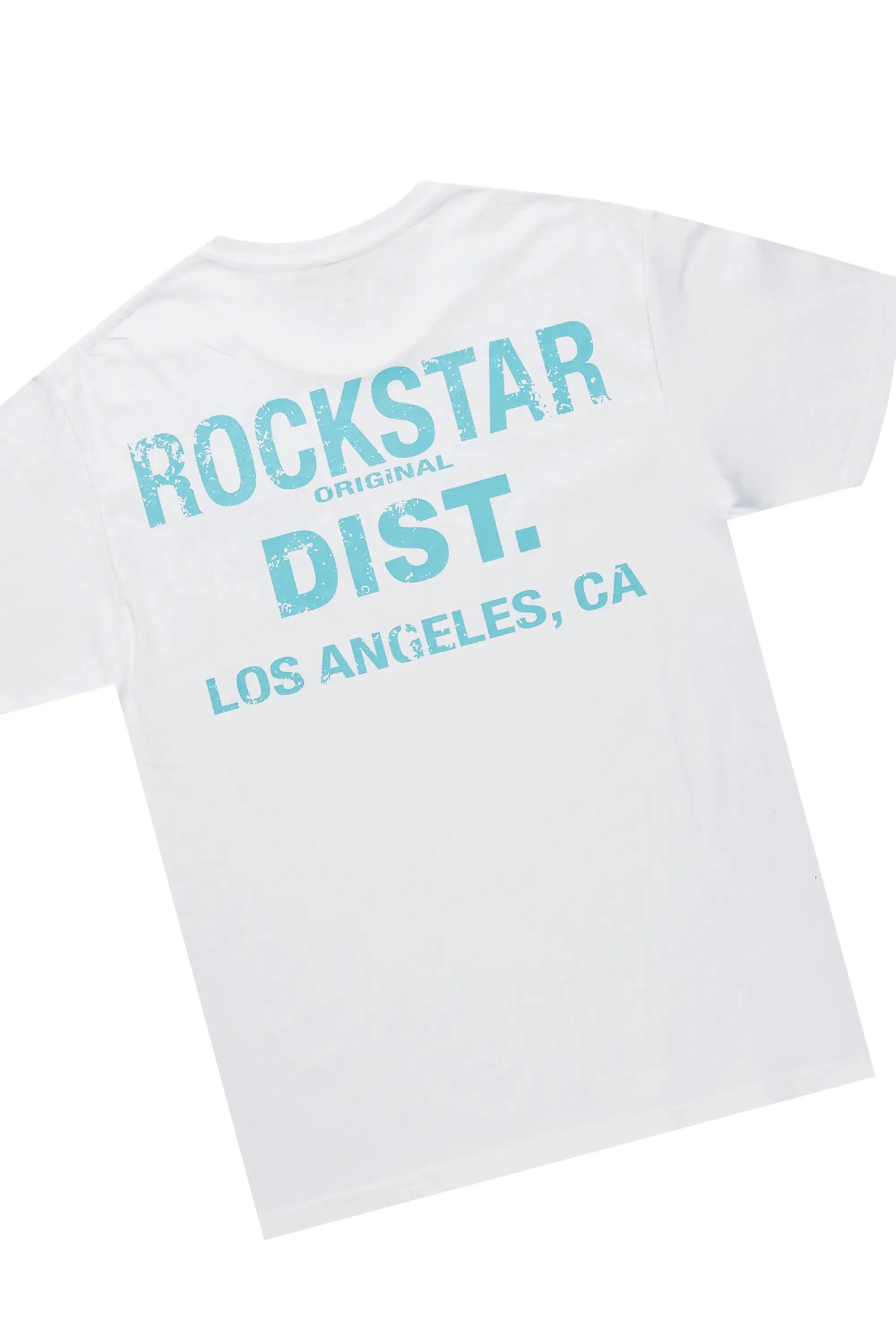 Andraila White/Blue T-Shirt Short Set sold by Rockstar Original product image thumbnail 3