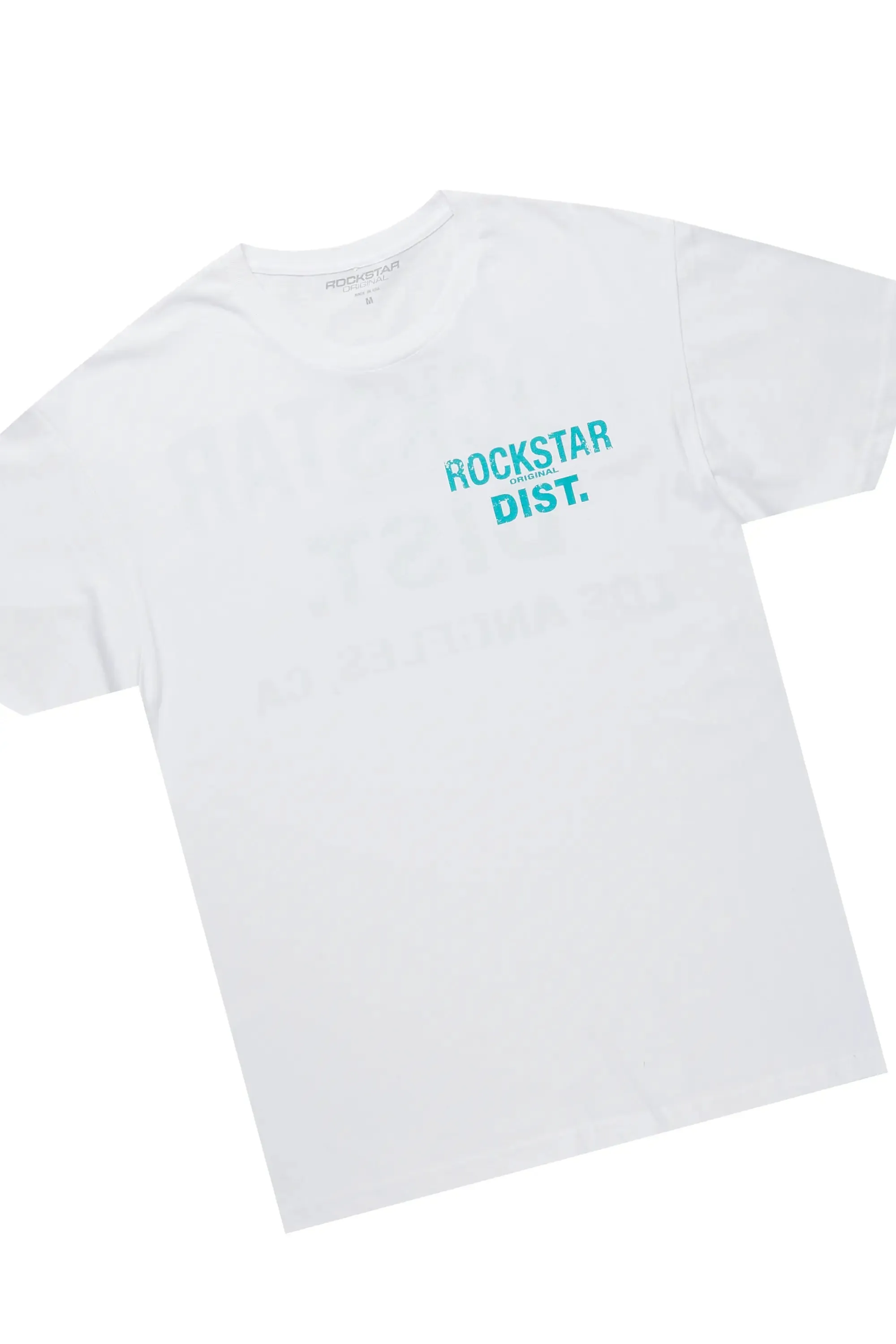 Alexsia White/Blue T-Shirt Short Set sold by Rockstar Original product image thumbnail 2