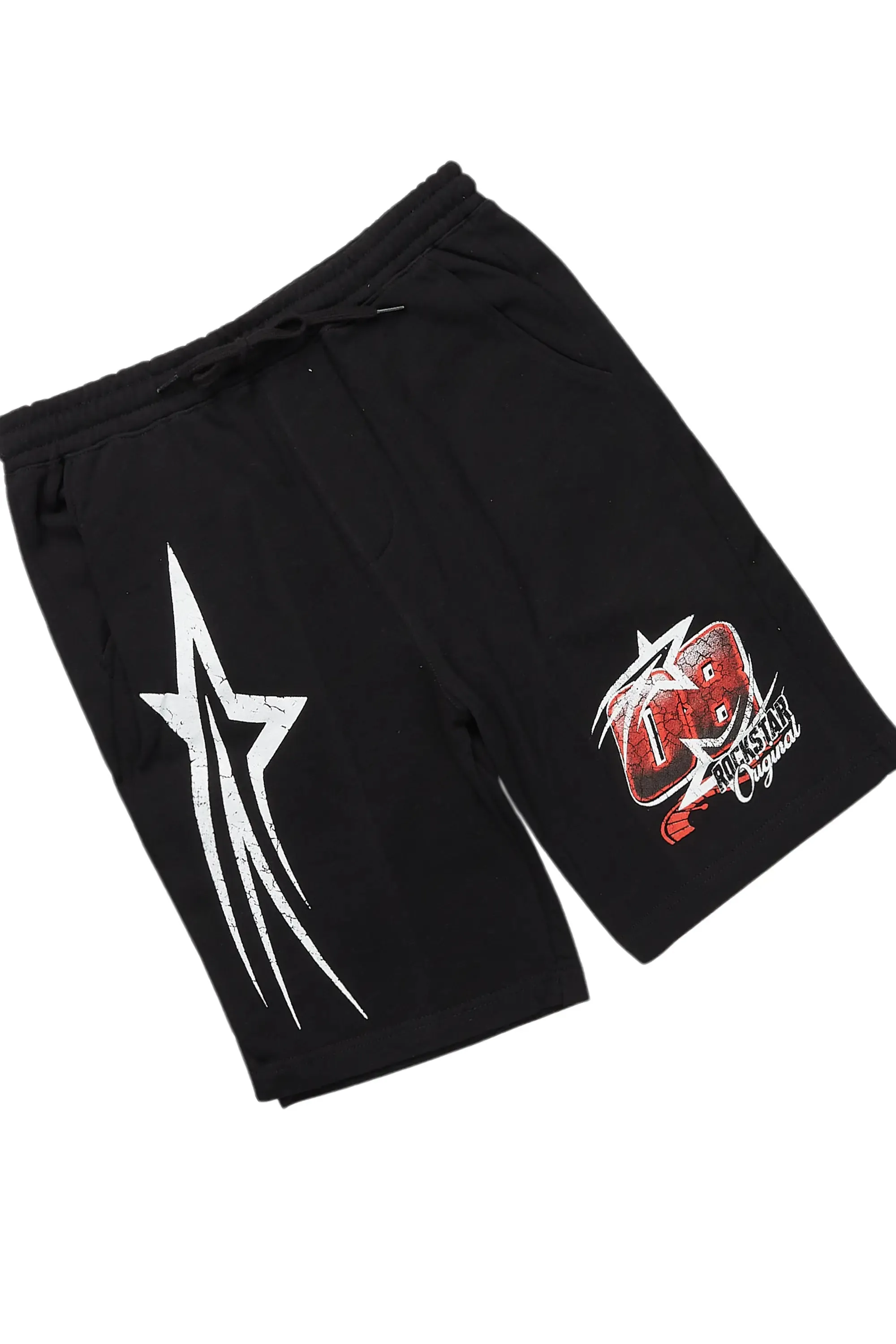 Shajara Black T-Shirt Short Set sold by Rockstar Original product image thumbnail 3