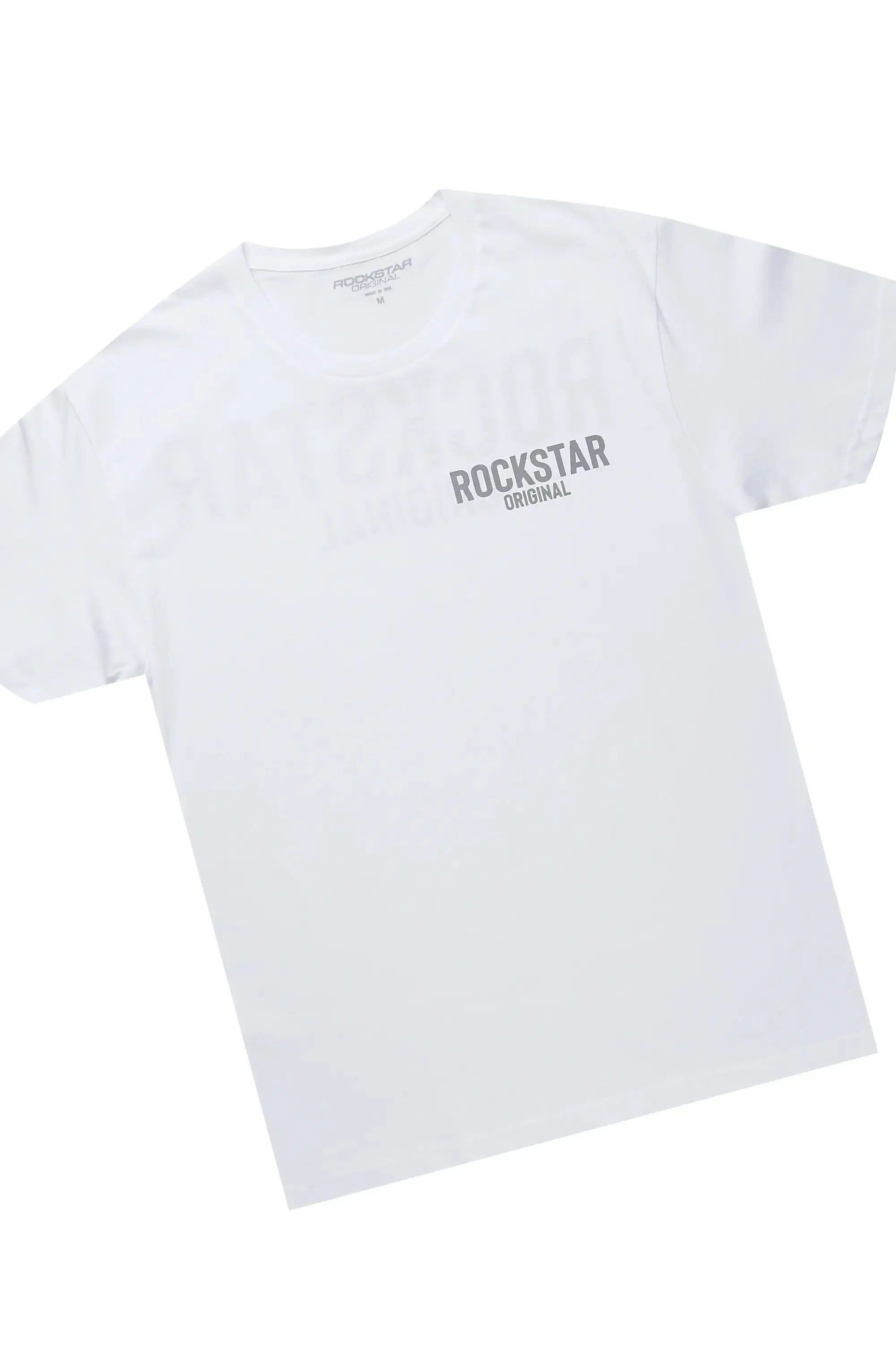 Fana White/Grey T-Shirt Short Set sold by Rockstar Original product image thumbnail 2