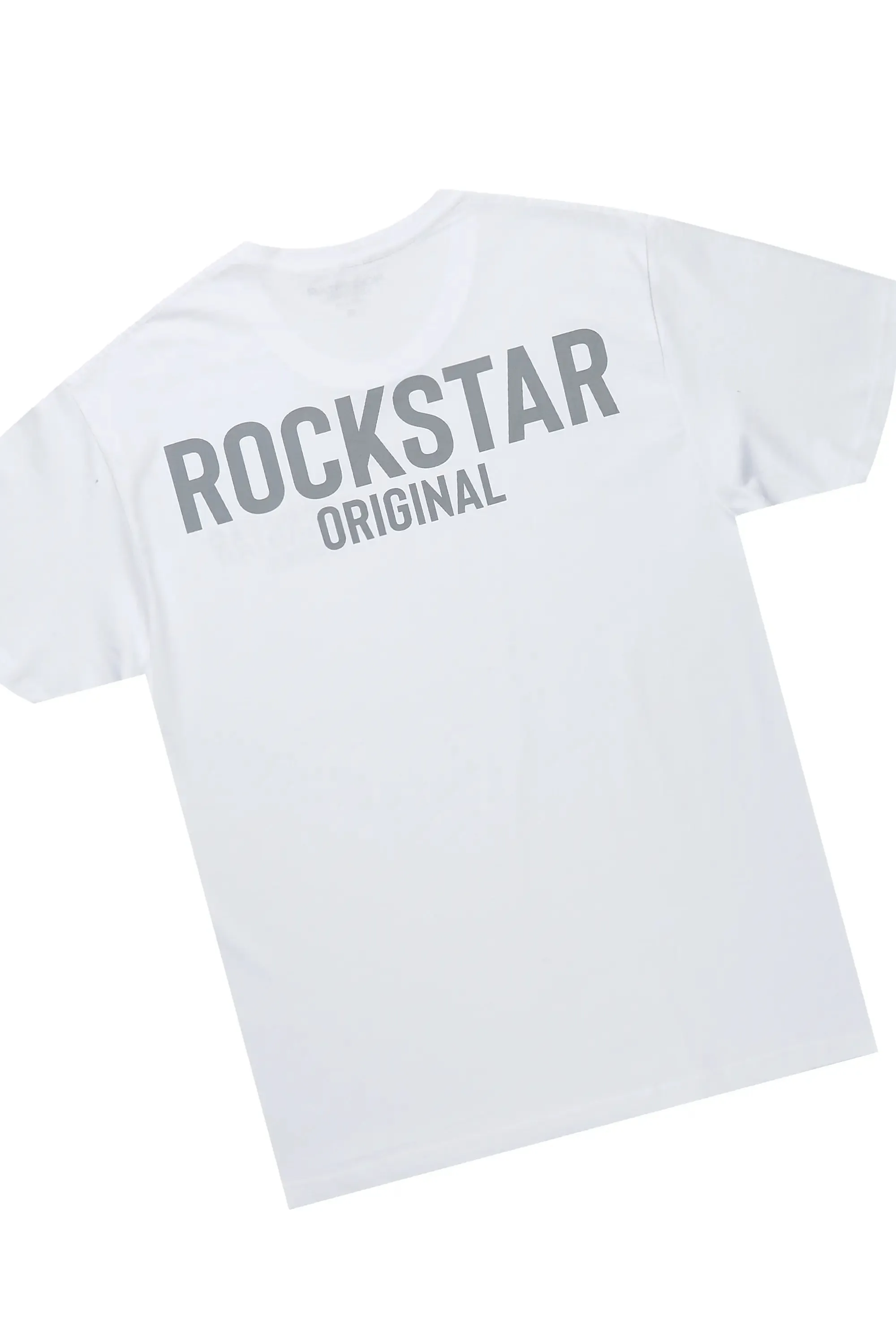 Fana White/Grey T-Shirt Short Set sold by Rockstar Original product image thumbnail 3