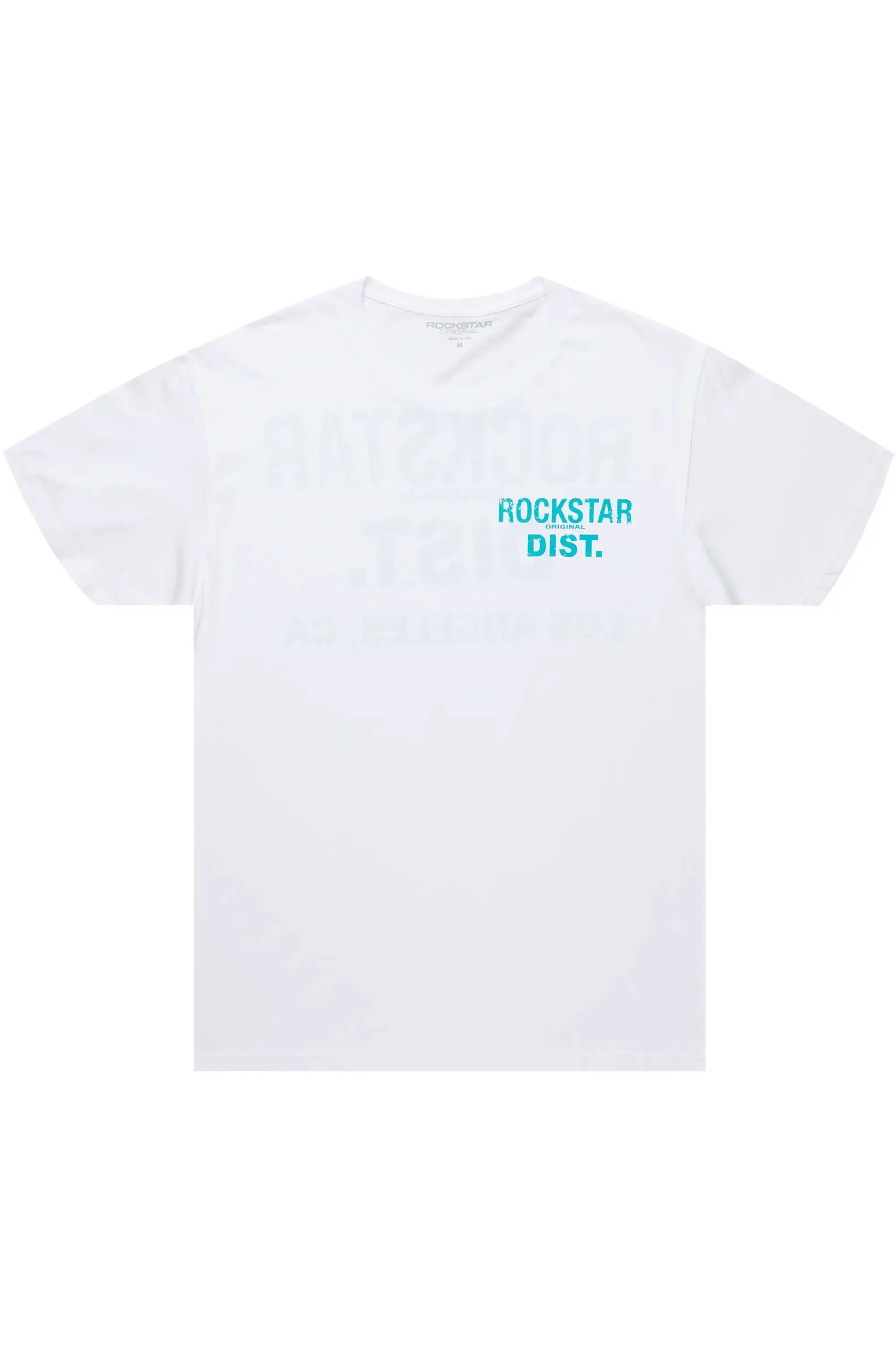 Dalasia White/Aqua Oversized Tee sold by Rockstar Original product image thumbnail 3
