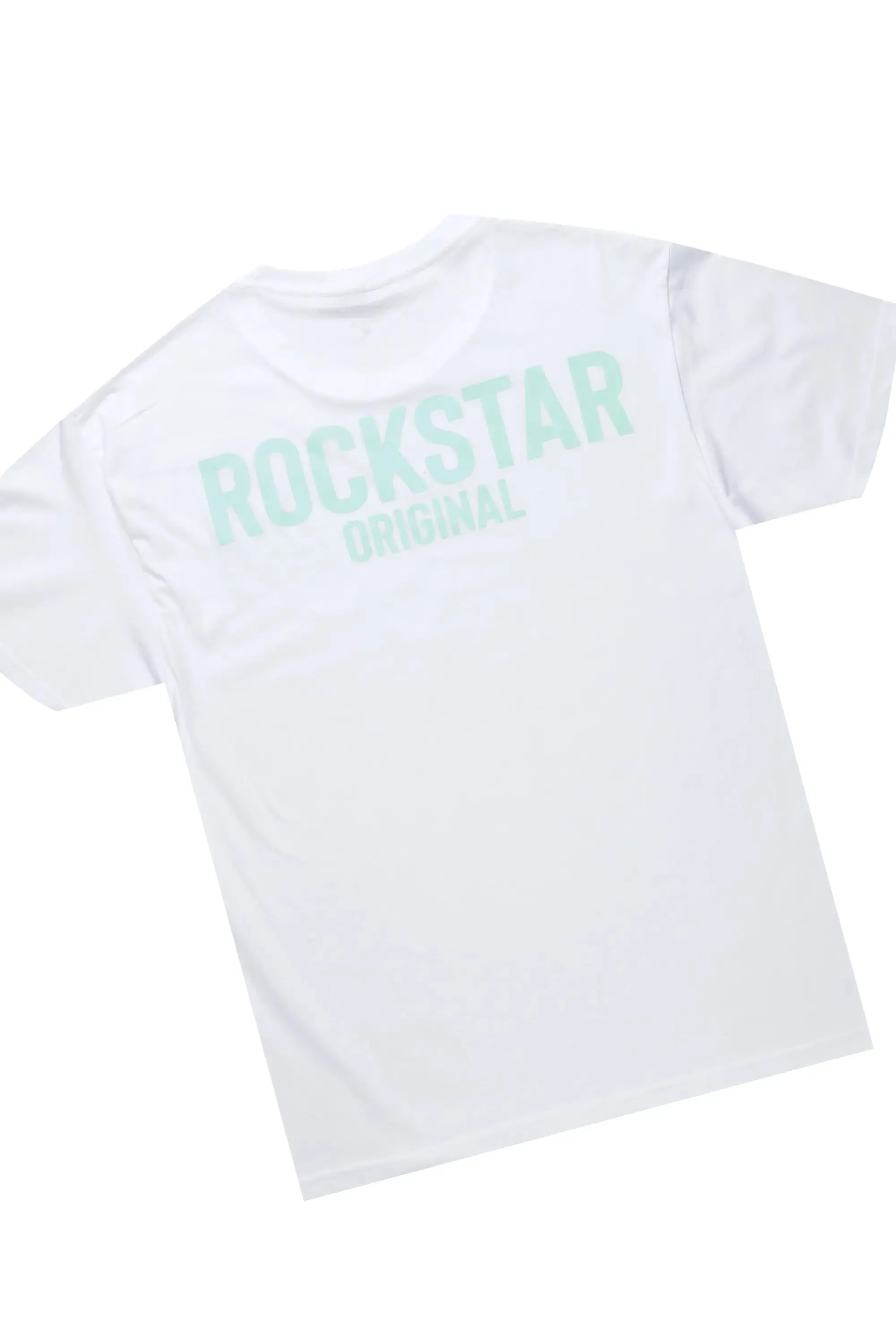 Fana White/Blue T-Shirt Short Set sold by Rockstar Original product image thumbnail 3