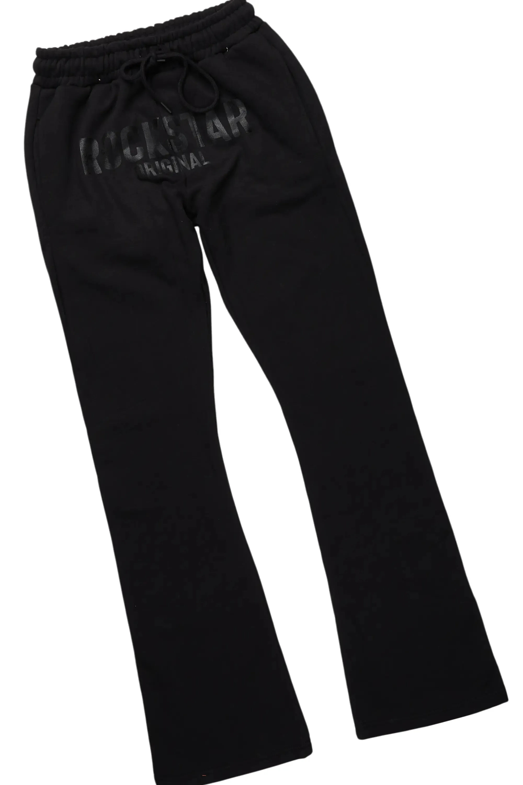 Sana Black/Black T-Shirt/Stacked Track Pant Set sold by Rockstar Original product image thumbnail 3