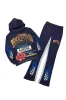 Colorful Race Navy Hoodie/Baggy Track Pant Set sold by Rockstar Original