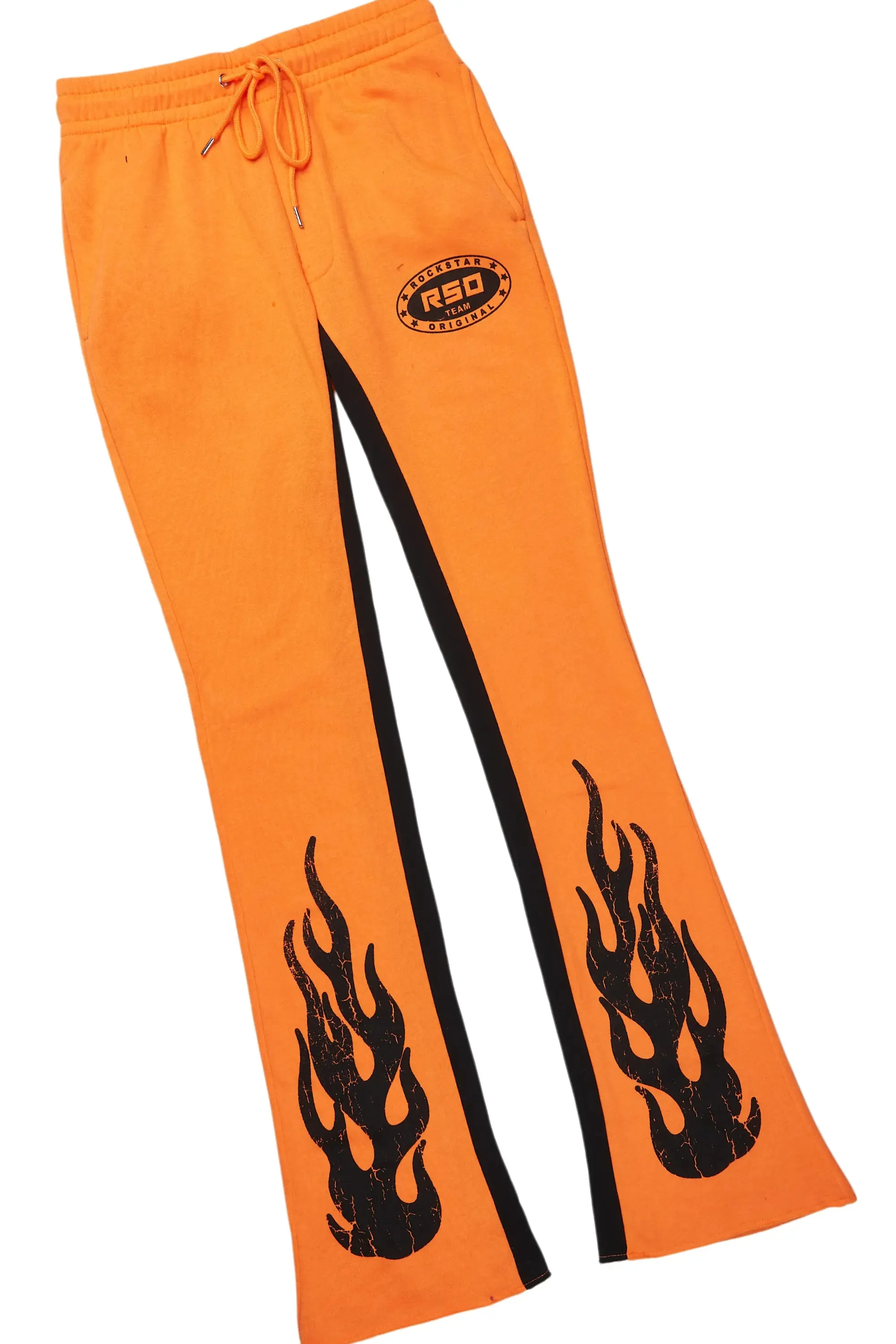 Amos White/Orange T-Shirt/Stacked Baggy Track Pant Set sold by Rockstar Original product image thumbnail 3