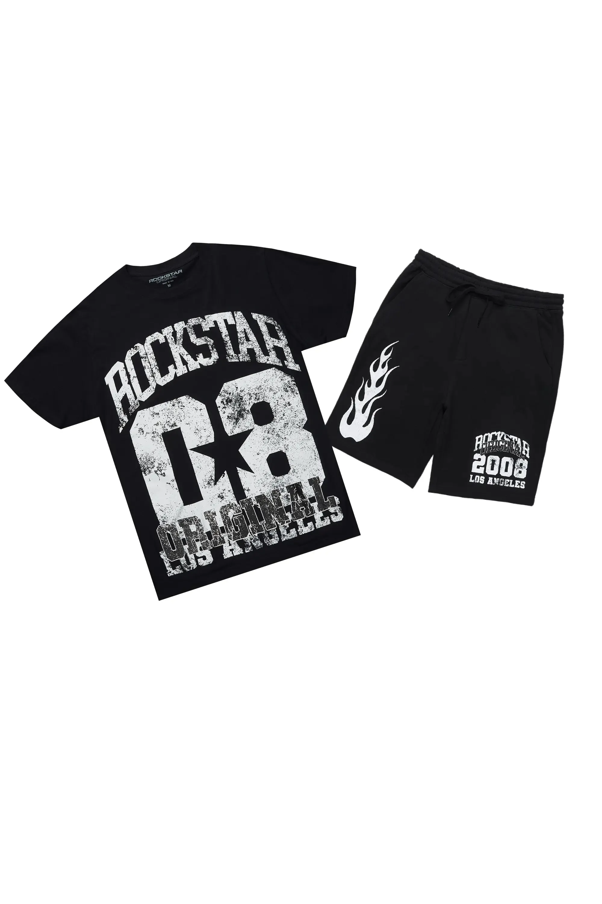 Edel Black T-Shirt Short Set sold by Rockstar Original