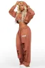 Corrina Mocha French Terry Oversized Trackset sold by Rockstar Original