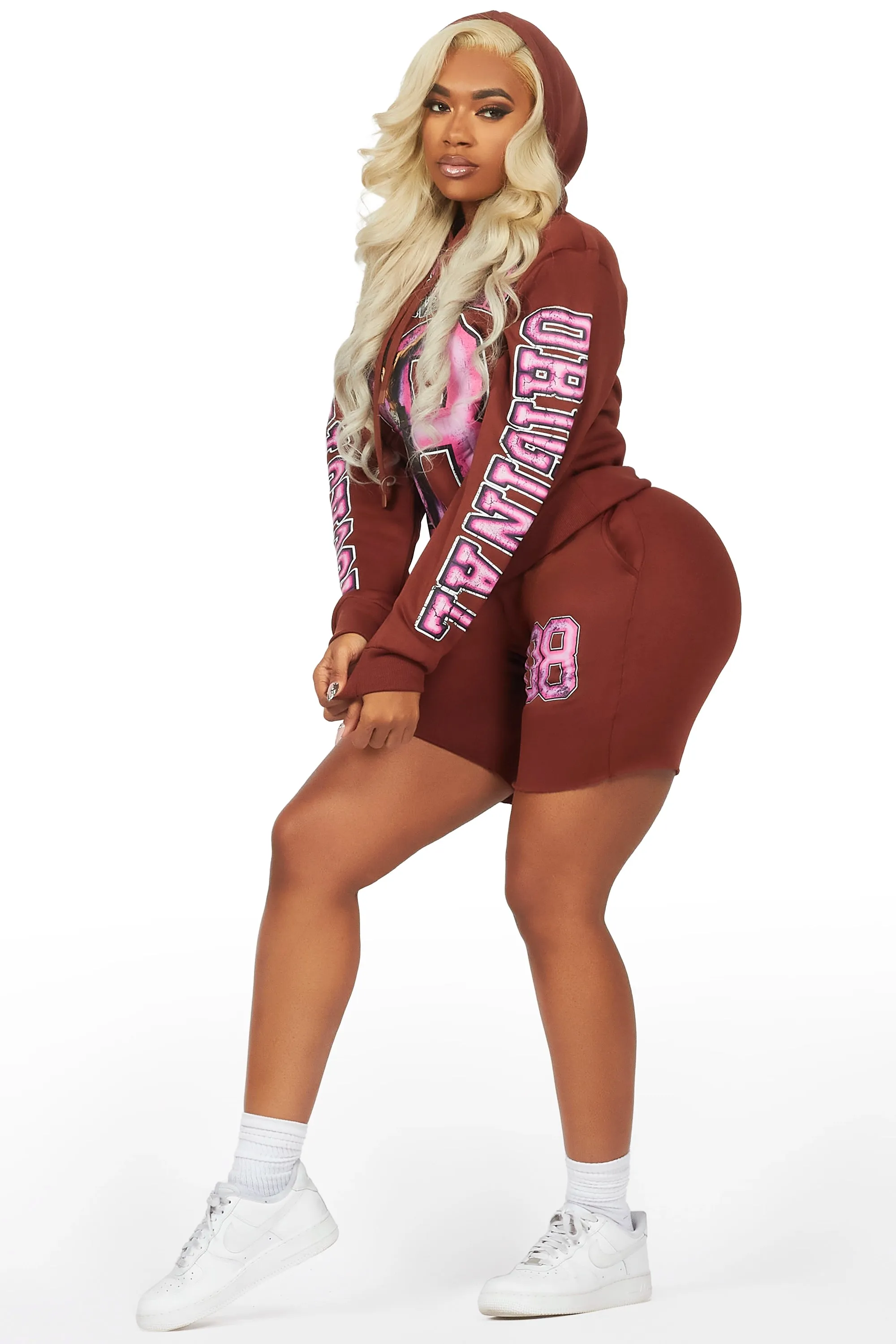 Tariqa Brown Short Set sold by Rockstar Original product image thumbnail 3