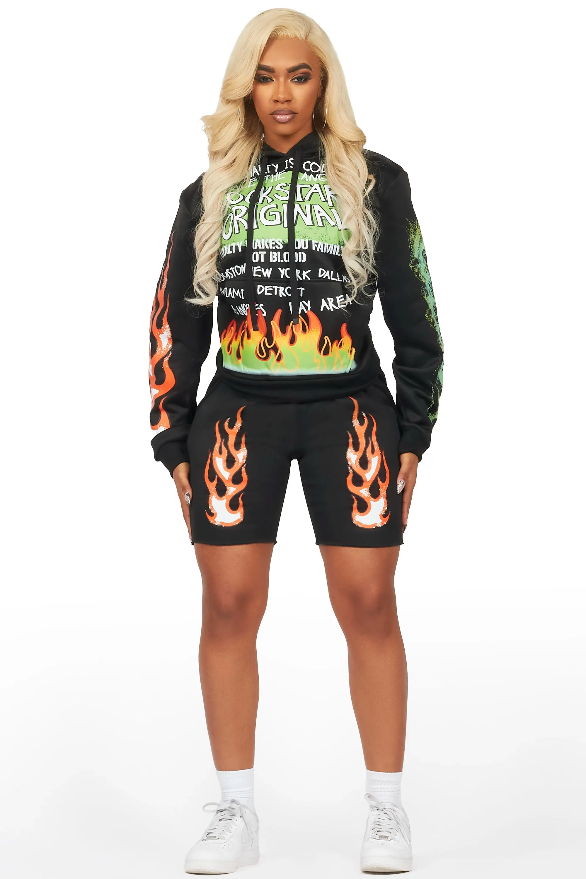 Bridgette Black Short Set sold by Rockstar Original