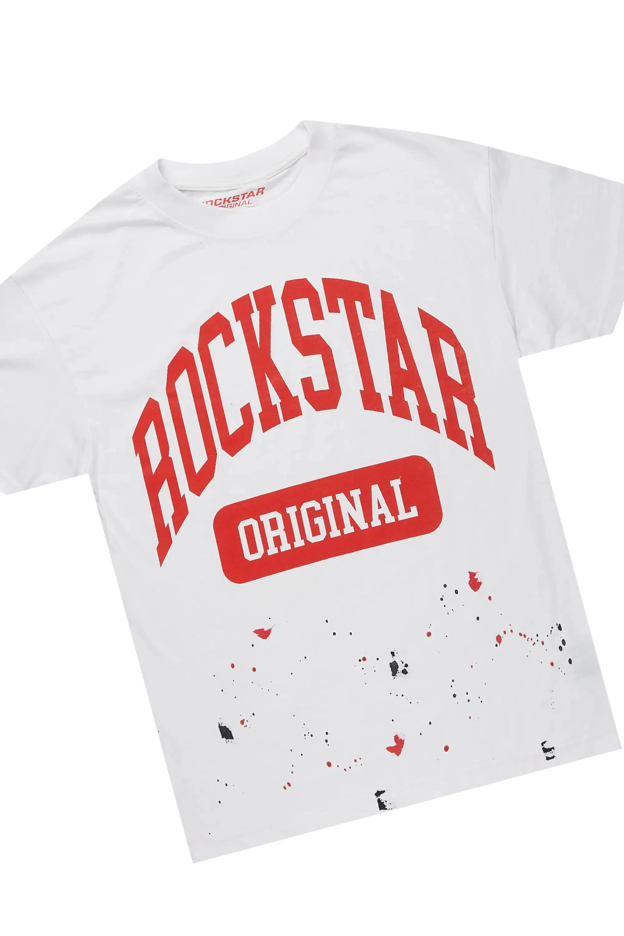 Rainer White/Red T-Shirt/Stacked Track Pant Set sold by Rockstar Original product image thumbnail 2