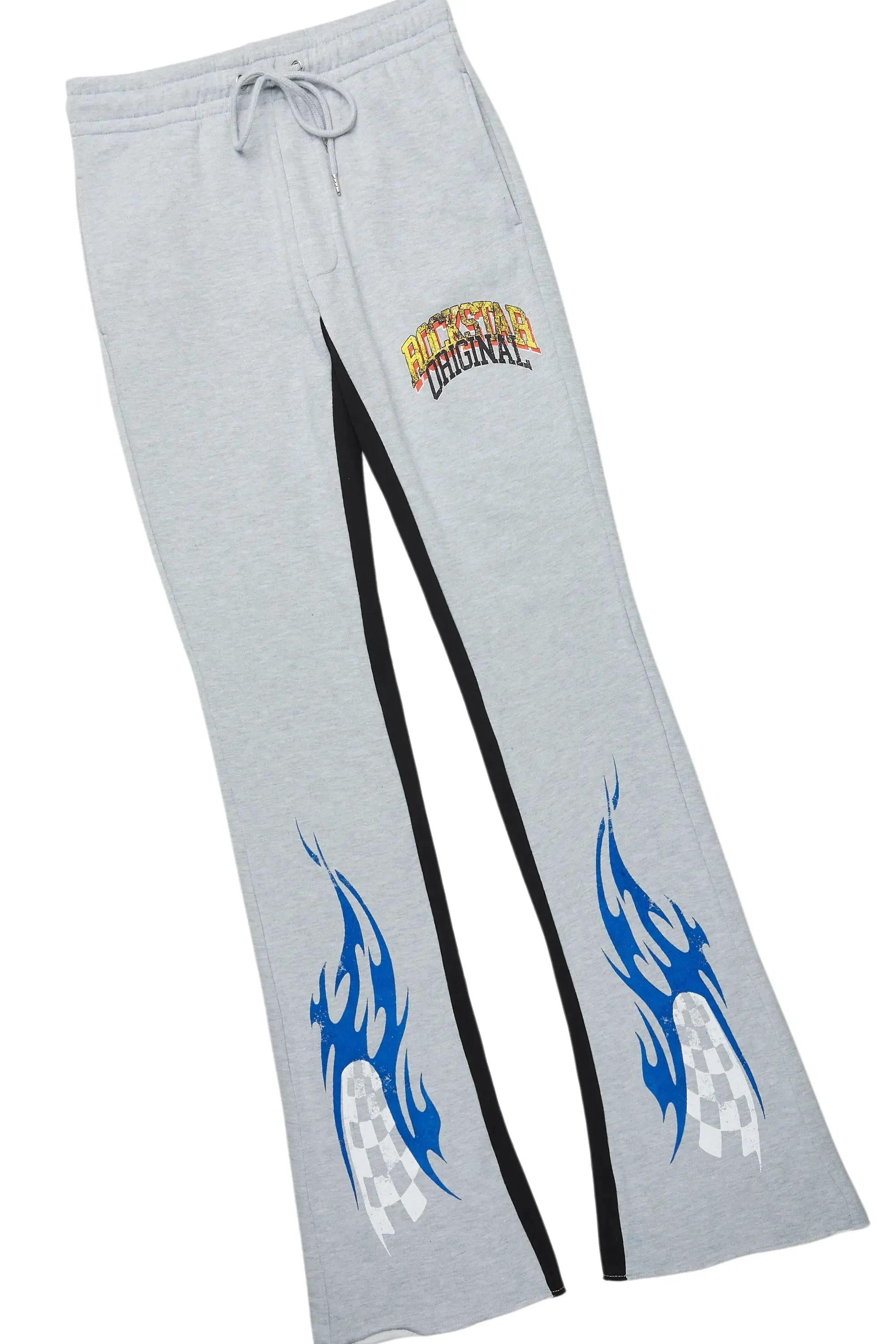 Colorful Race Heather Grey Hoodie/Baggy Track Pant Set sold by Rockstar Original product image thumbnail 3