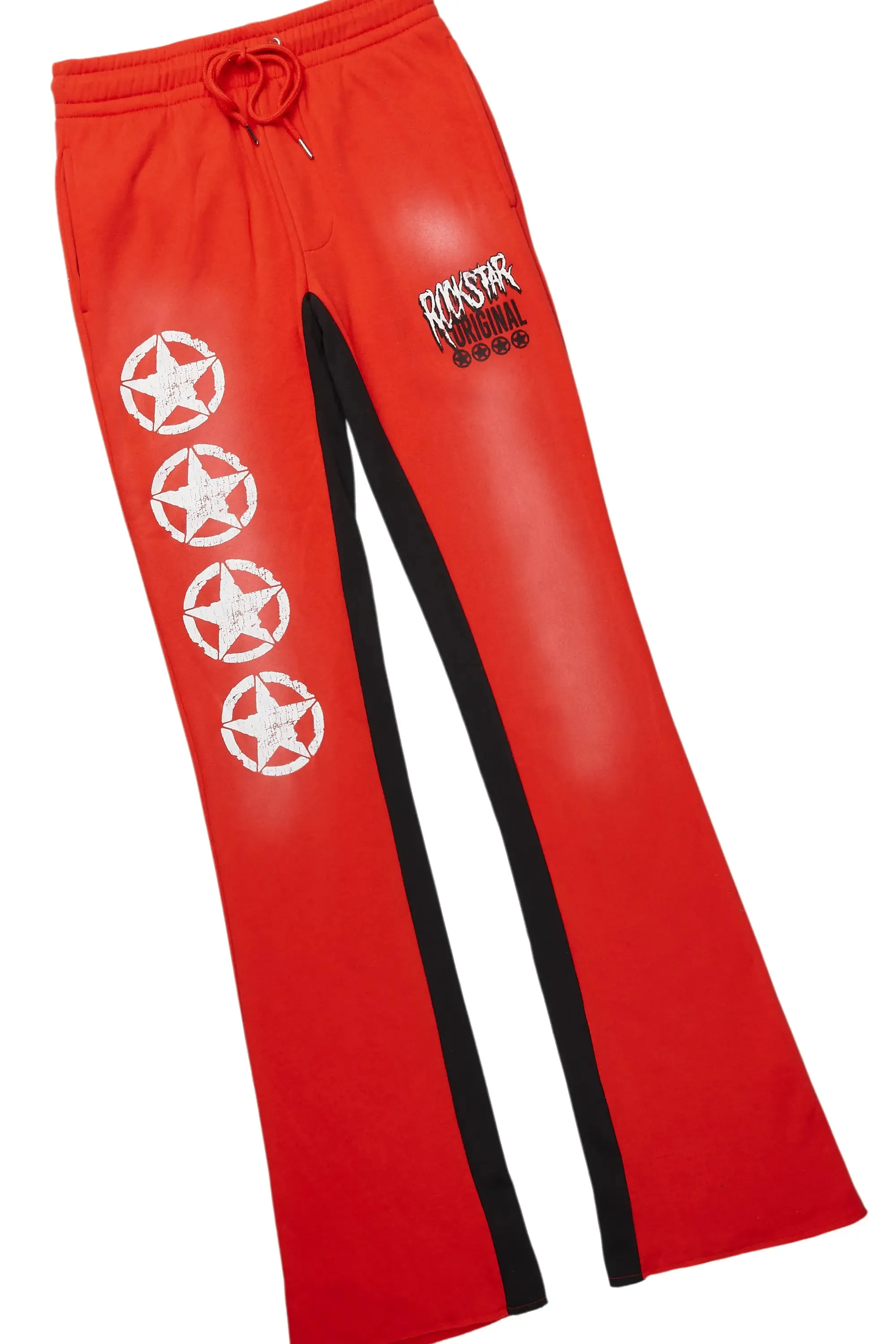 Wizzurd White/Red T-Shirt/Stacked Baggy Track Pant Set sold by Rockstar Original product image thumbnail 4