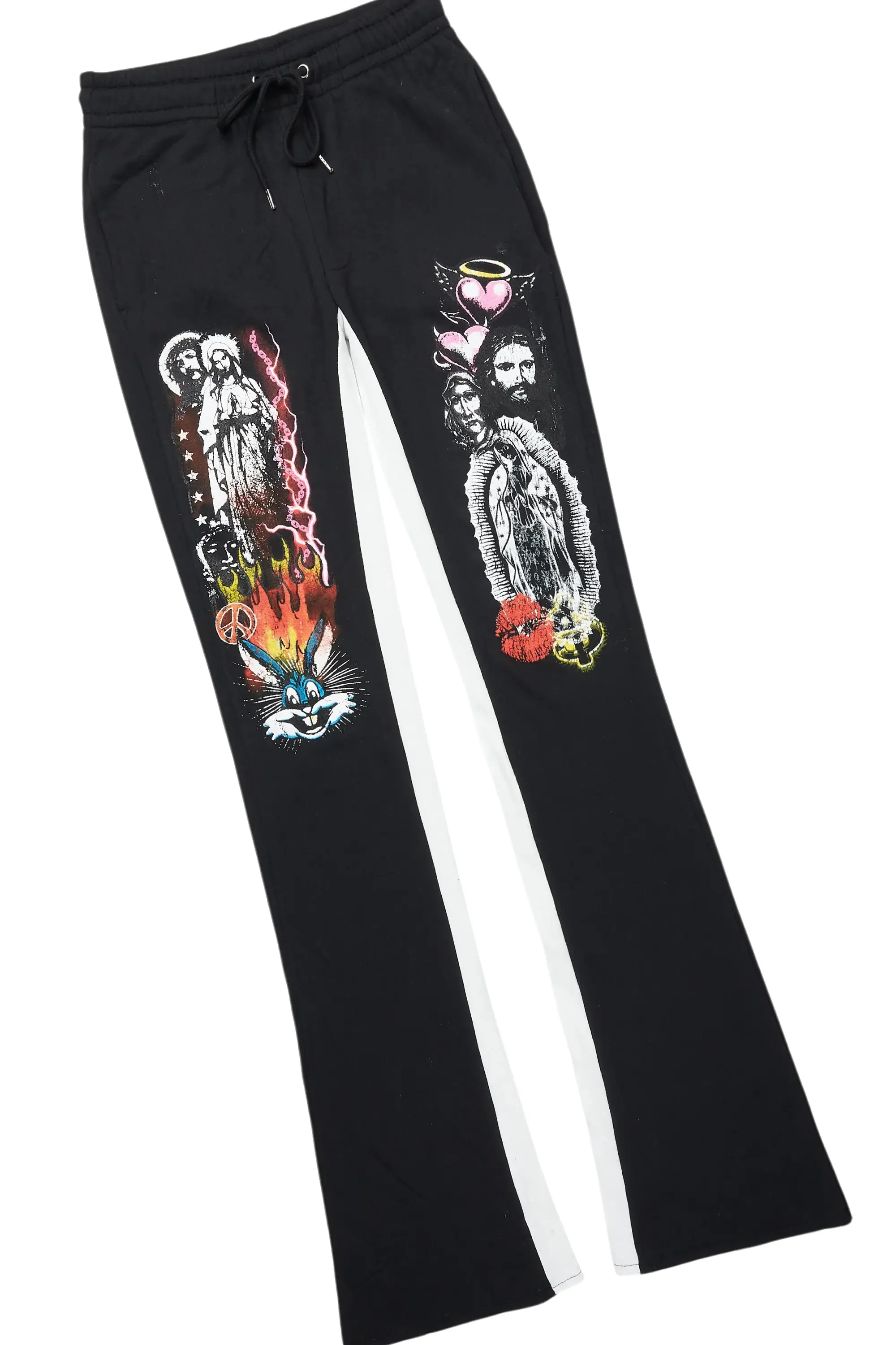 Santos Black Hoodie/Baggy Track Pant Set sold by Rockstar Original product image thumbnail 4