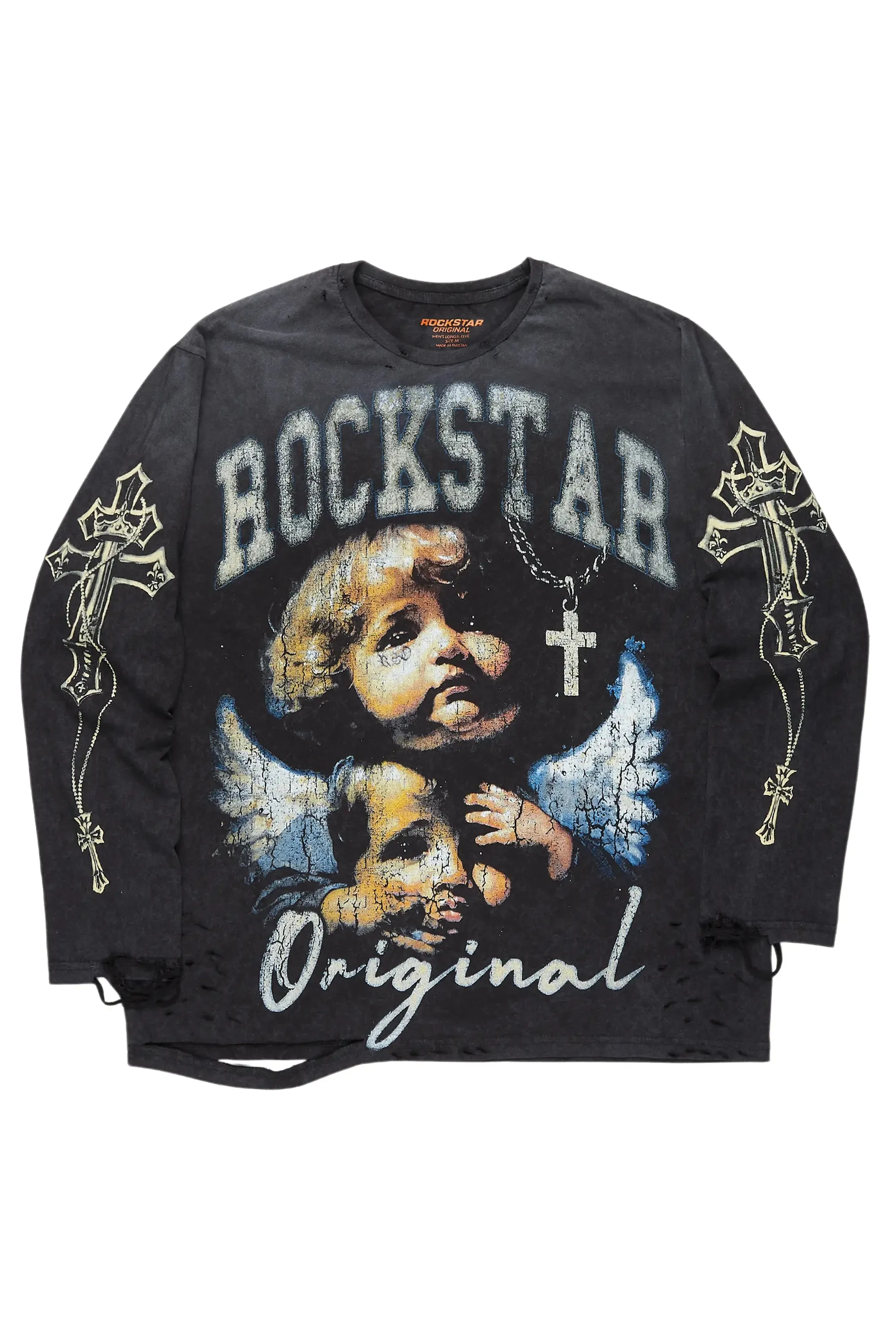 Deiter Vintage Black Long Sleeve Graphic T-Shirt sold by Rockstar Original