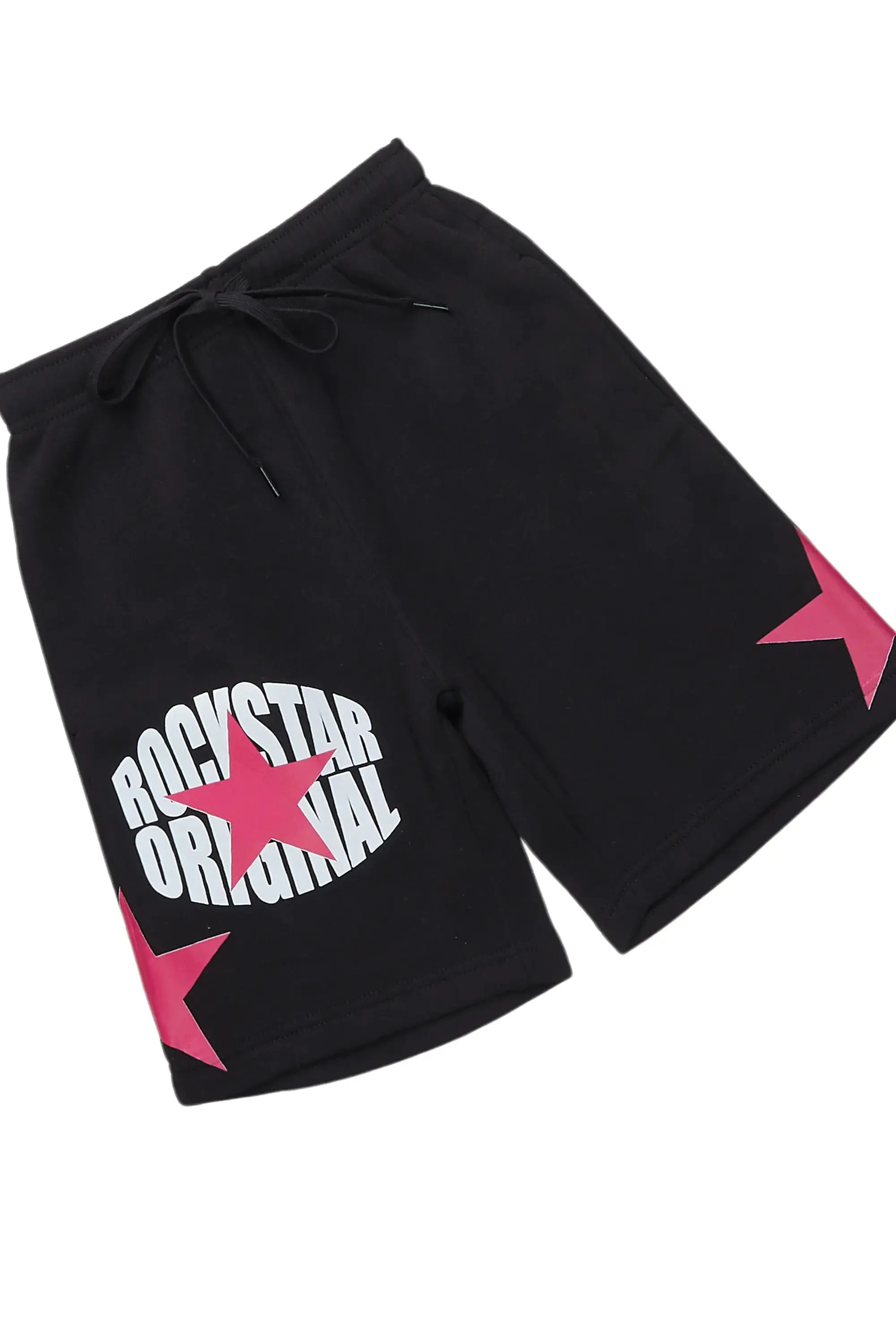 Girls State Black/Pink Short Set sold by Rockstar Original product image thumbnail 3