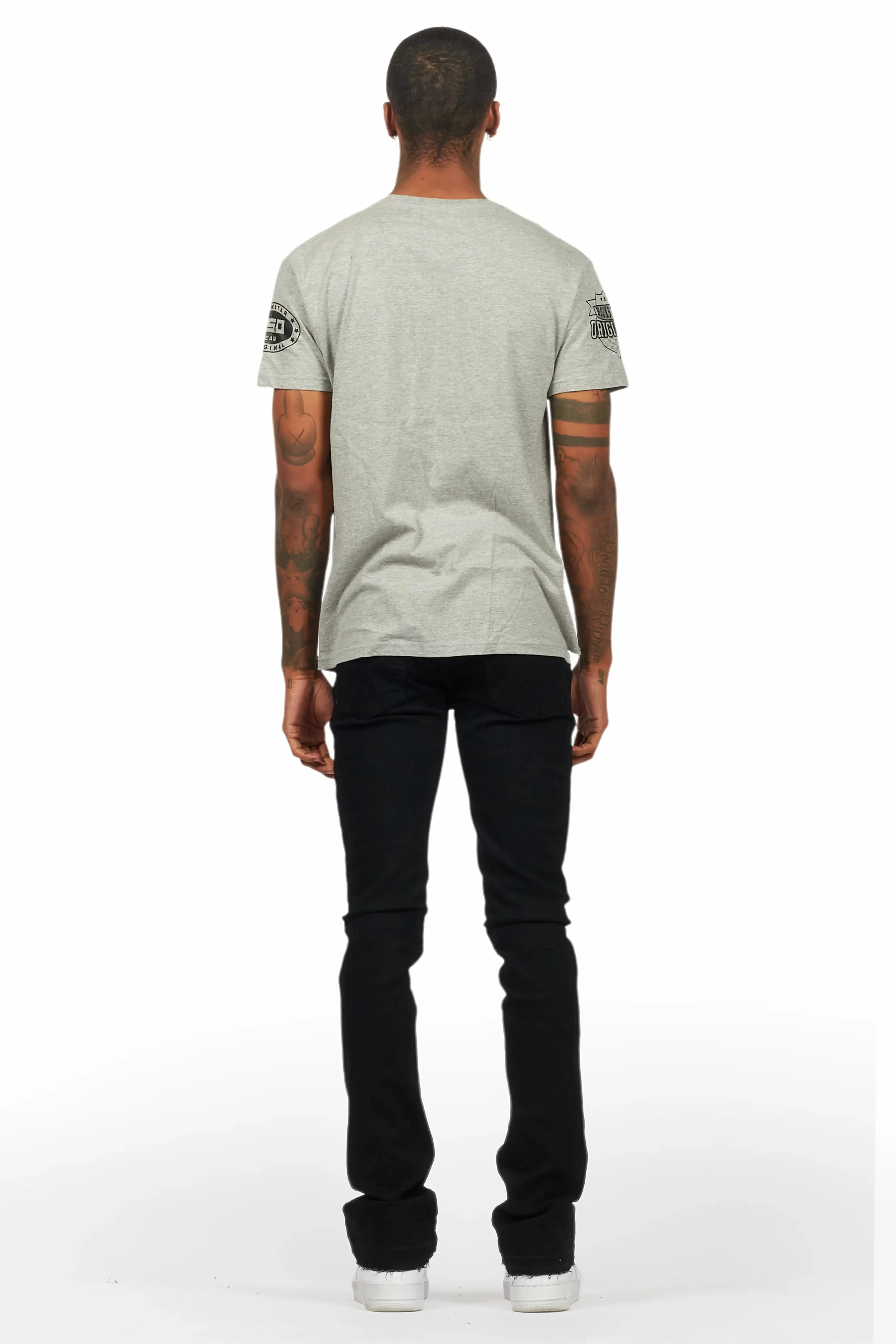 Dag Black Stacked Flare Jean sold by Rockstar Original product image thumbnail 5