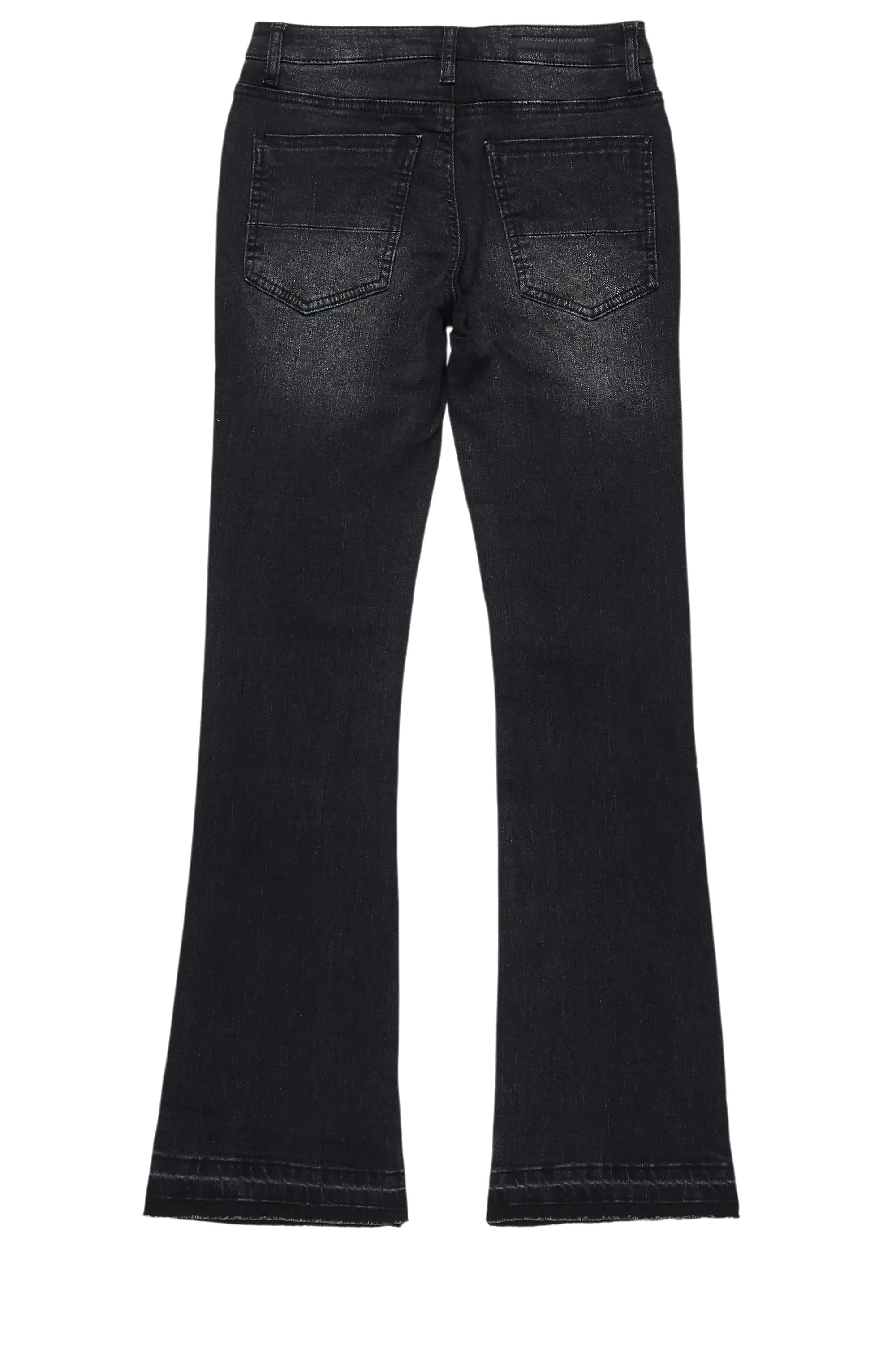 Boys Dag Dark Grey Stacked Flare Jean sold by Rockstar Original product image thumbnail 3