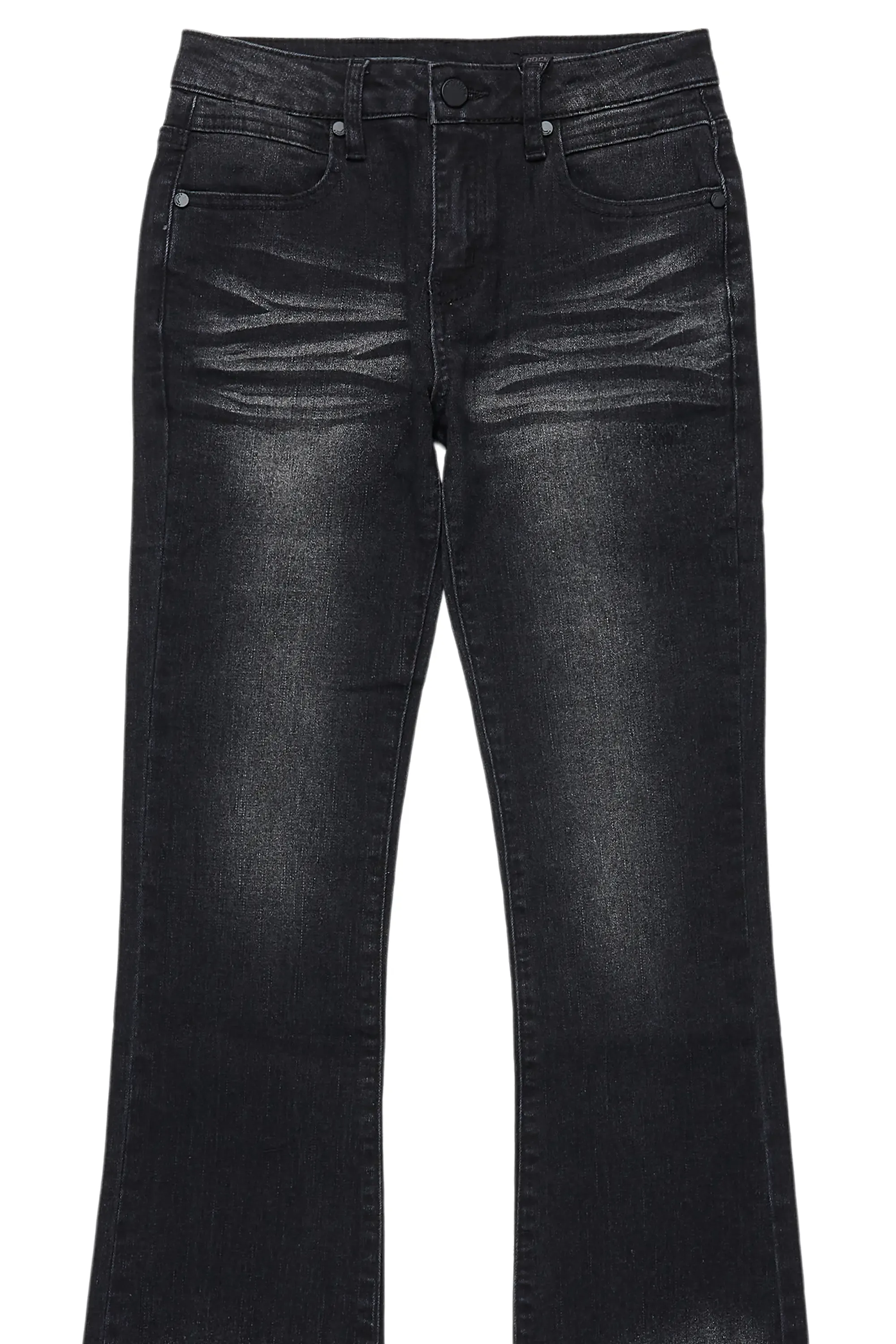 Boys Dag Dark Grey Stacked Flare Jean sold by Rockstar Original product image thumbnail 2