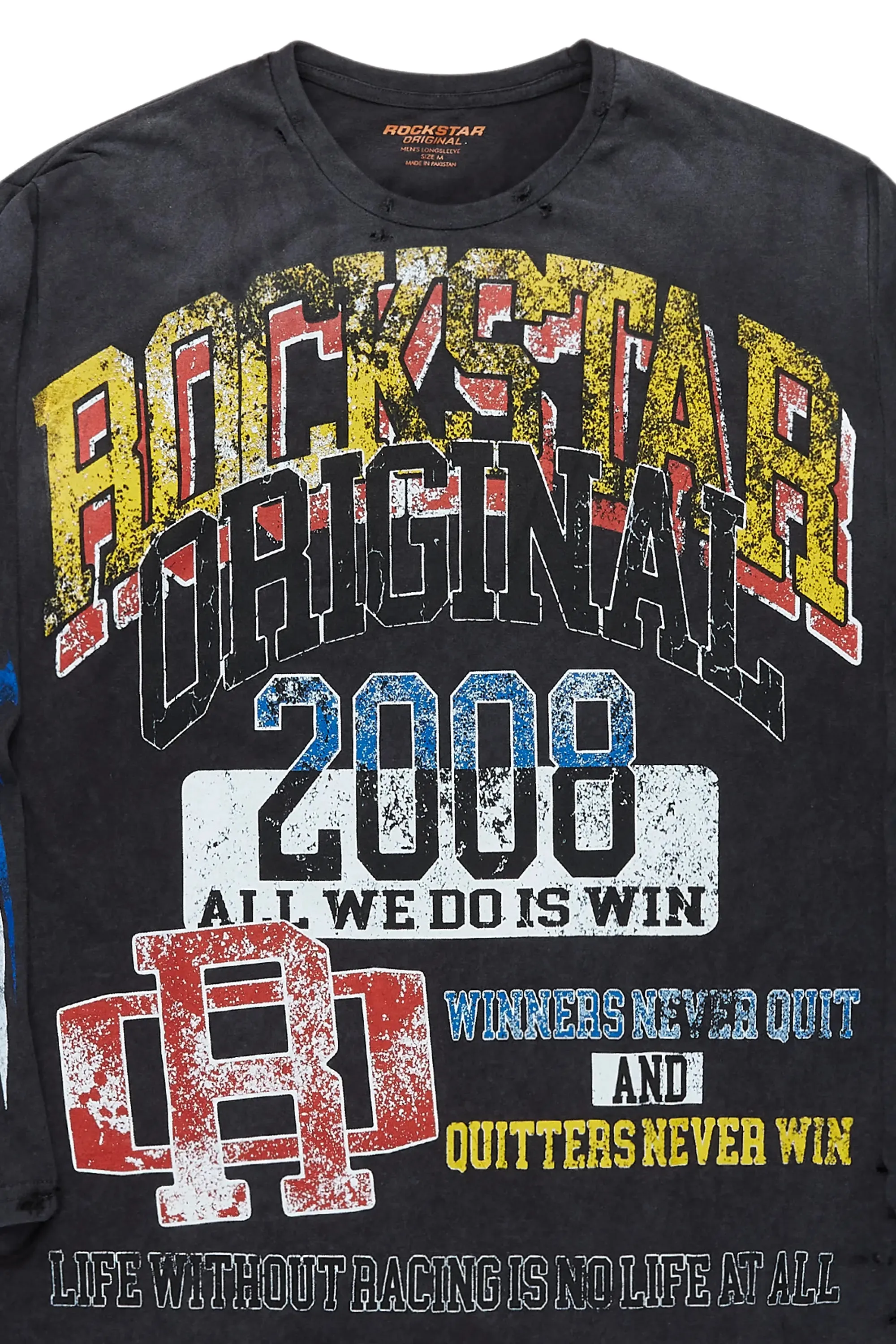 Tamikia Vintage Black Long Sleeve T-Shirt sold by Rockstar Original product image thumbnail 2