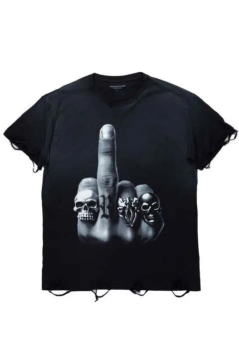 Marteka Black Oversized T-Shirt sold by Rockstar Original