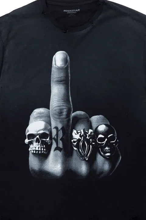 Marteka Black Oversized T-Shirt sold by Rockstar Original product image thumbnail 2