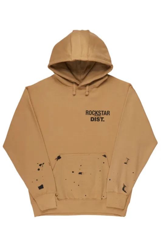 Raffer Beige Graphic Hoodie sold by Rockstar Original