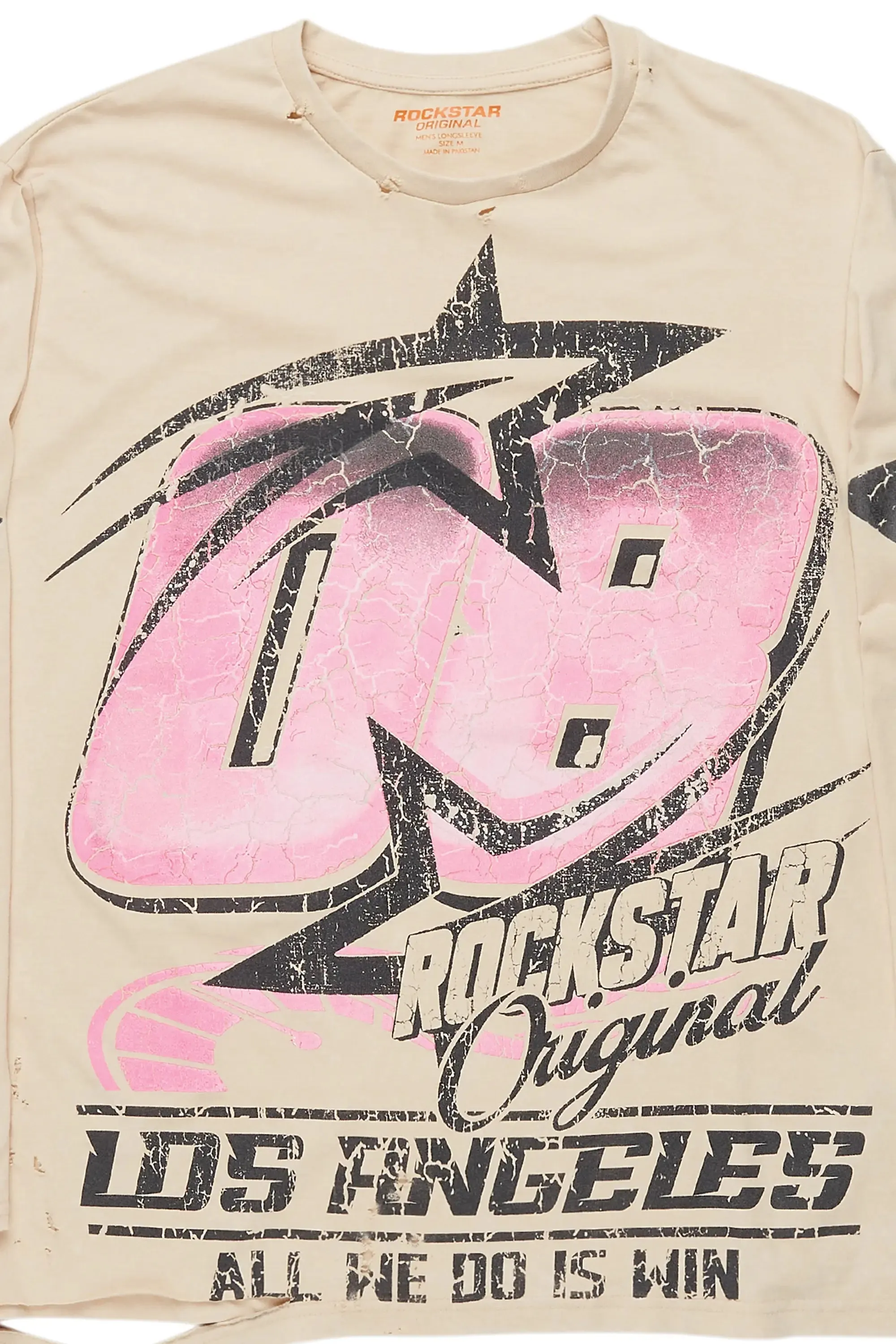 Kastell Vintage Sand Long Sleeve Graphic T-Shirt sold by Rockstar Original product image thumbnail 2